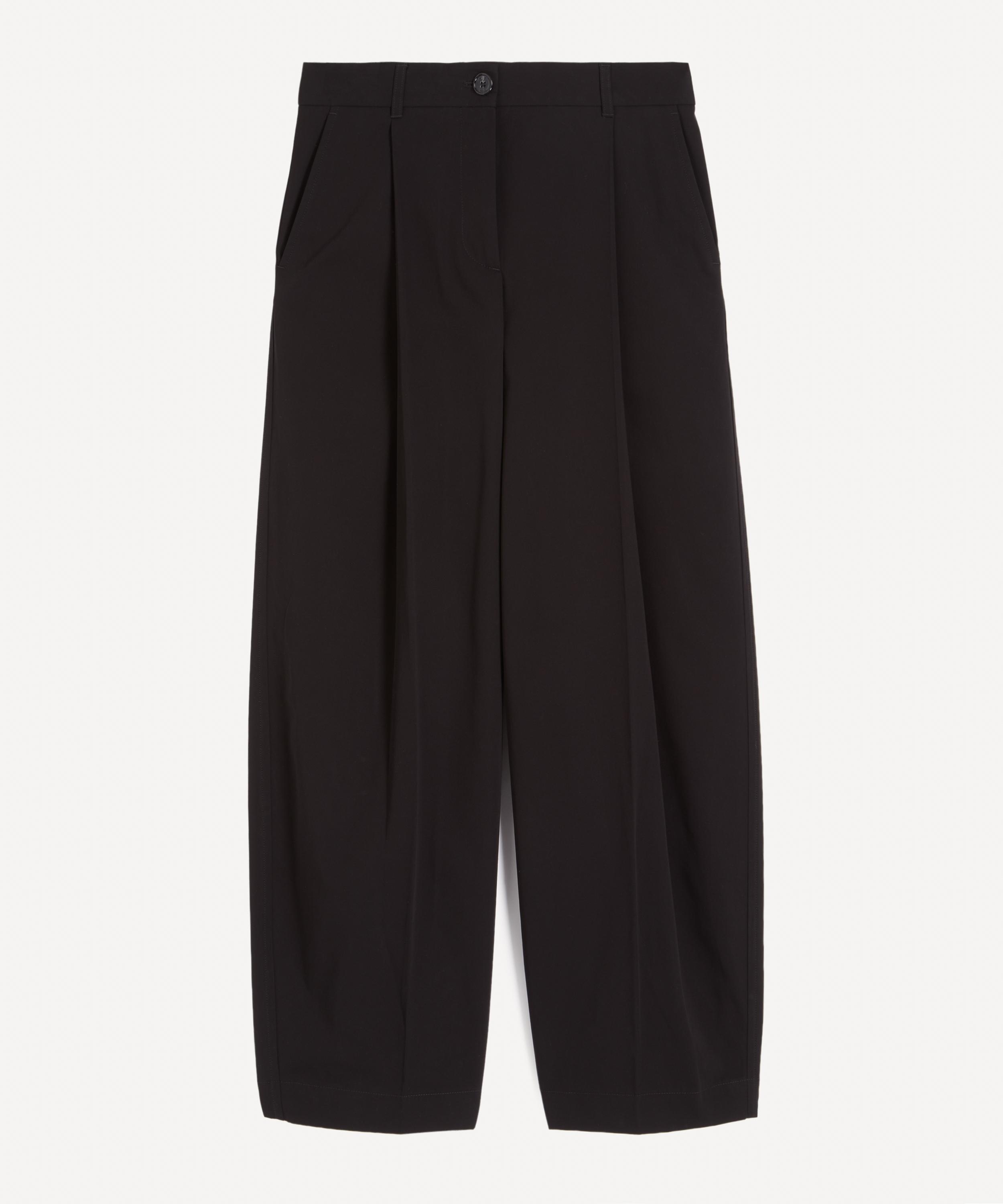 Toteme - Black Single-Pleat Trousers