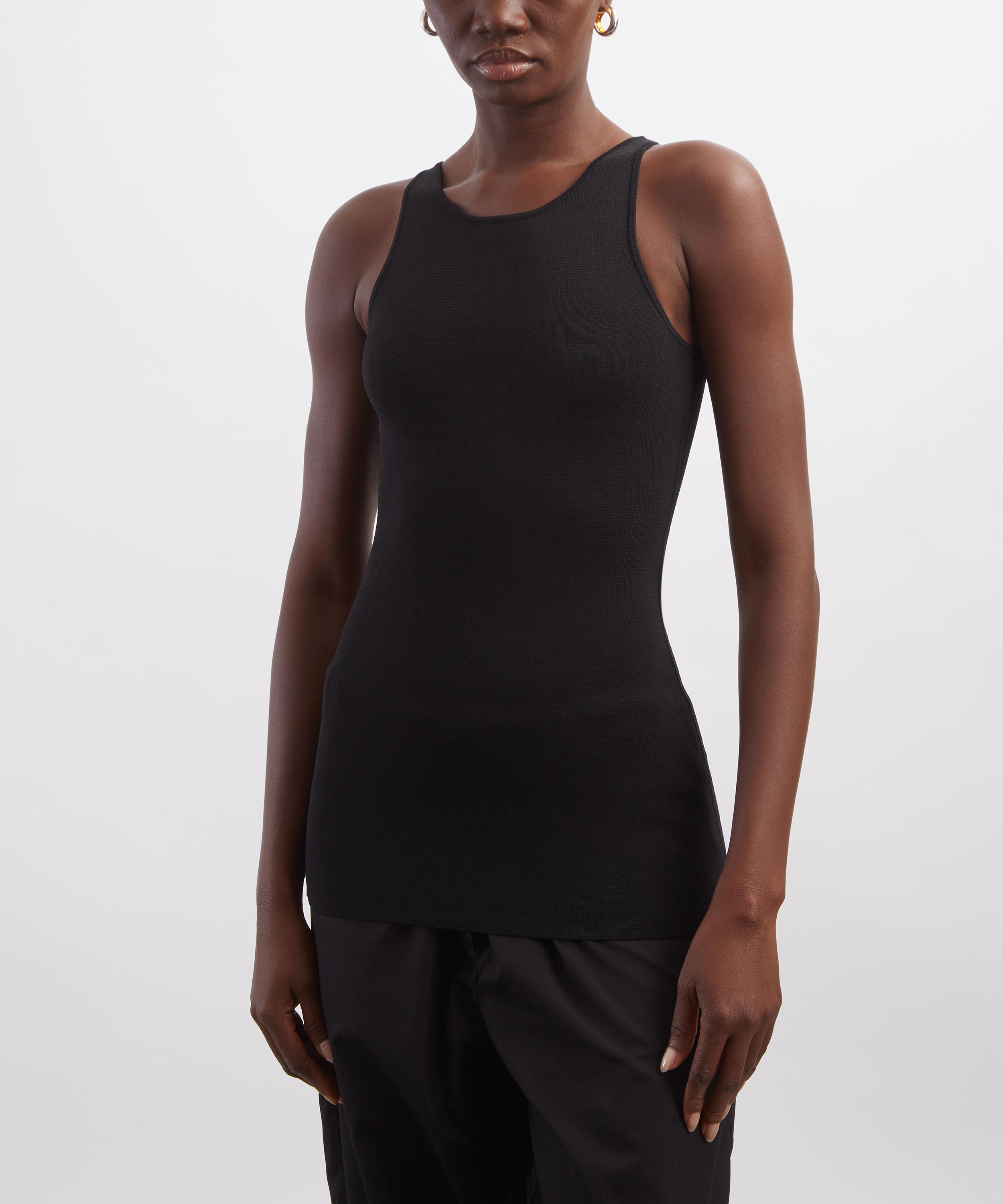 Toteme - Black Classic Compact Knit Tank Top image number 2