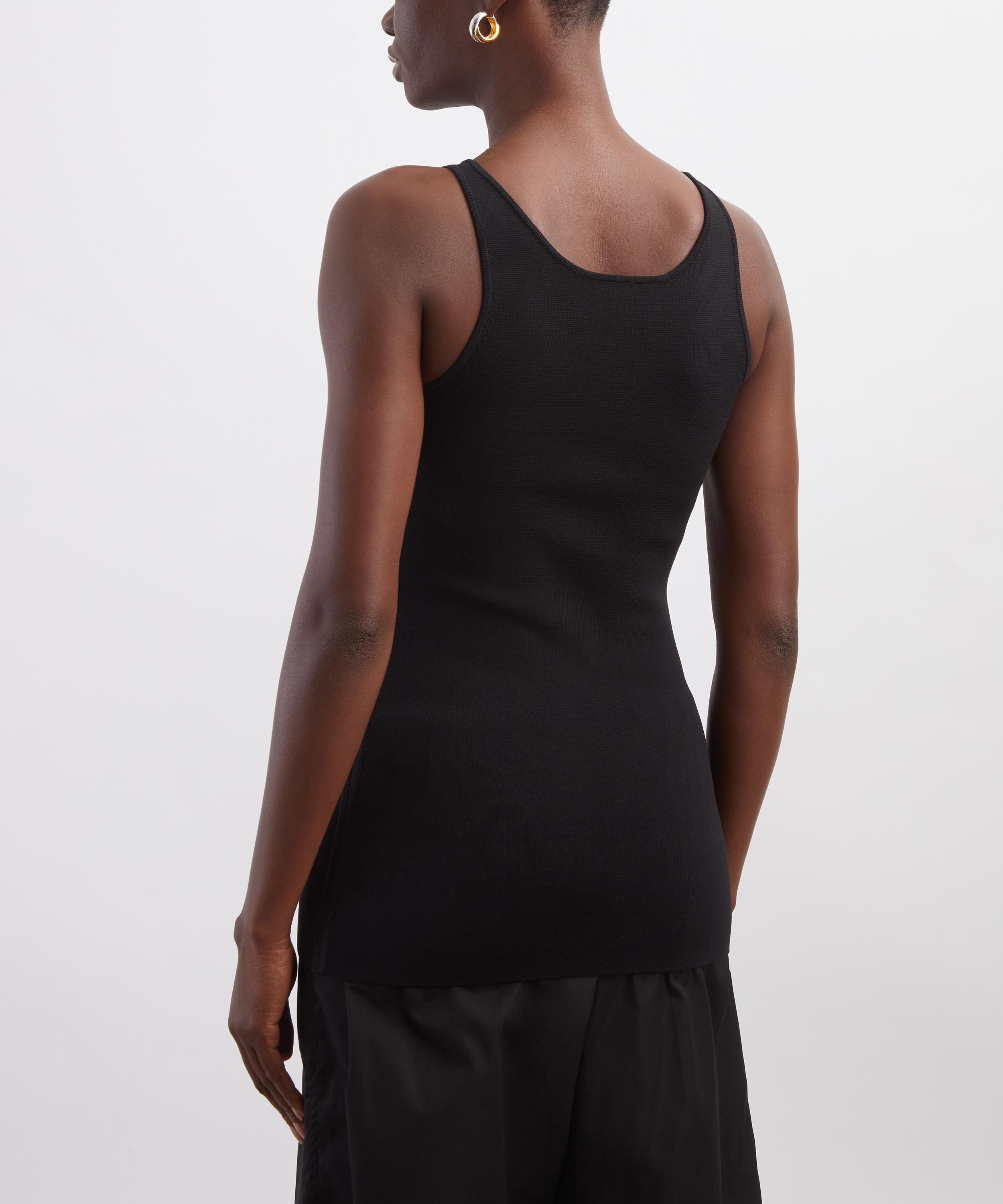 Toteme - Black Classic Compact Knit Tank Top image number 3