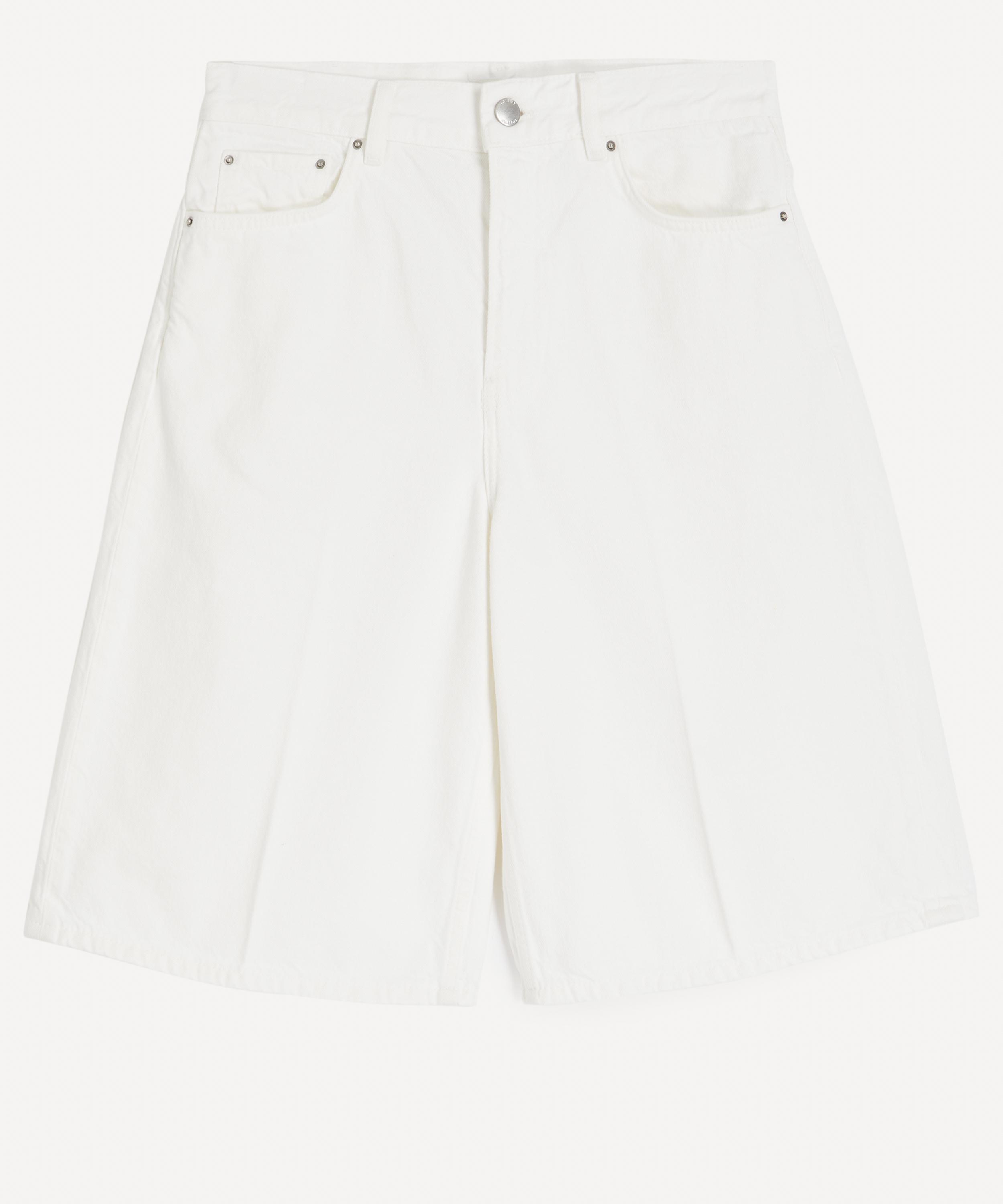 Toteme - White Denim Board Shorts image number 0