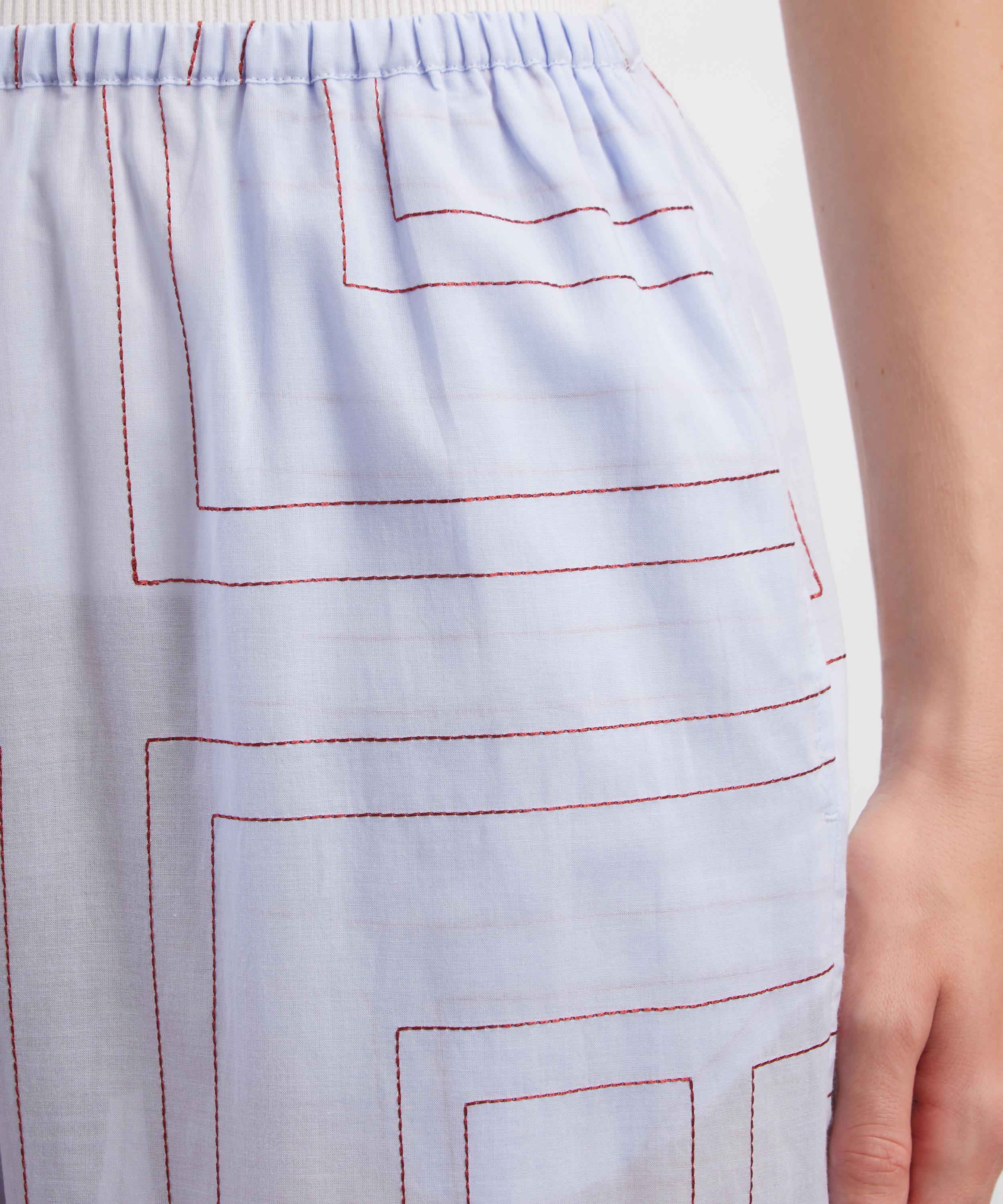 Toteme - Sky Monogram Cotton-Blend PJ Bottoms&nbsp; image number 4