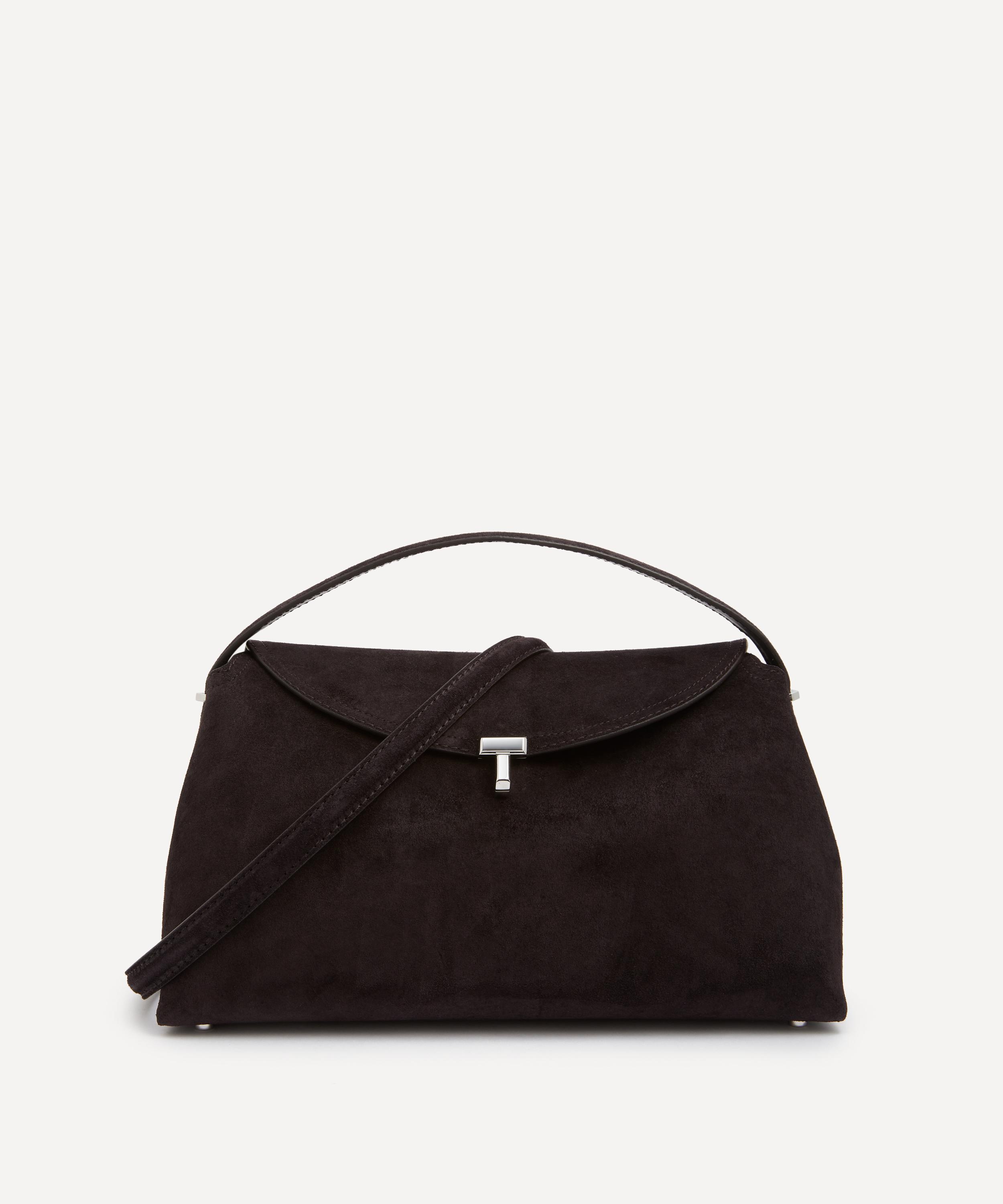 Toteme - T-Lock Suede Top Handle Bag