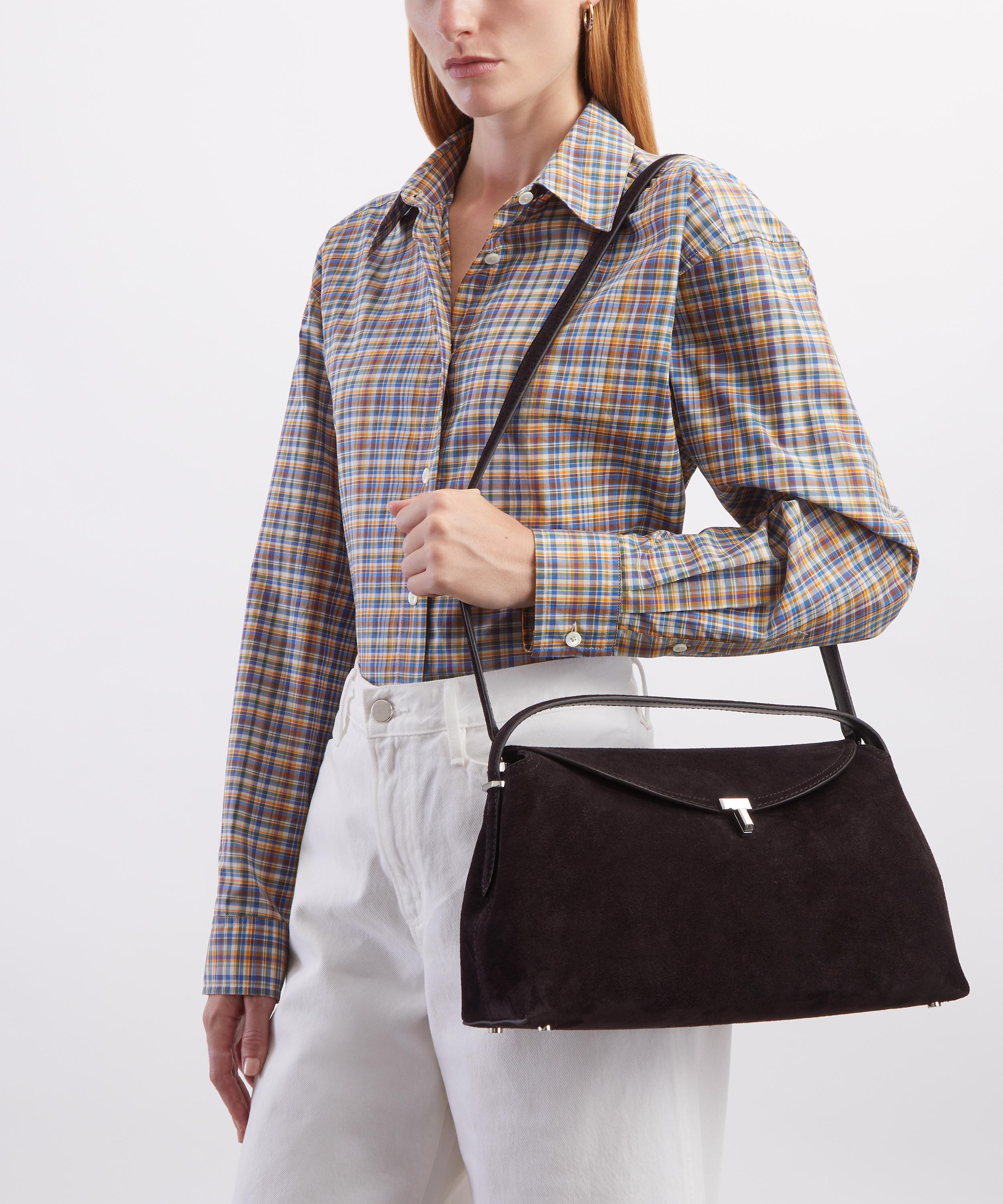 Toteme - T-Lock Suede Top Handle Bag image number 6