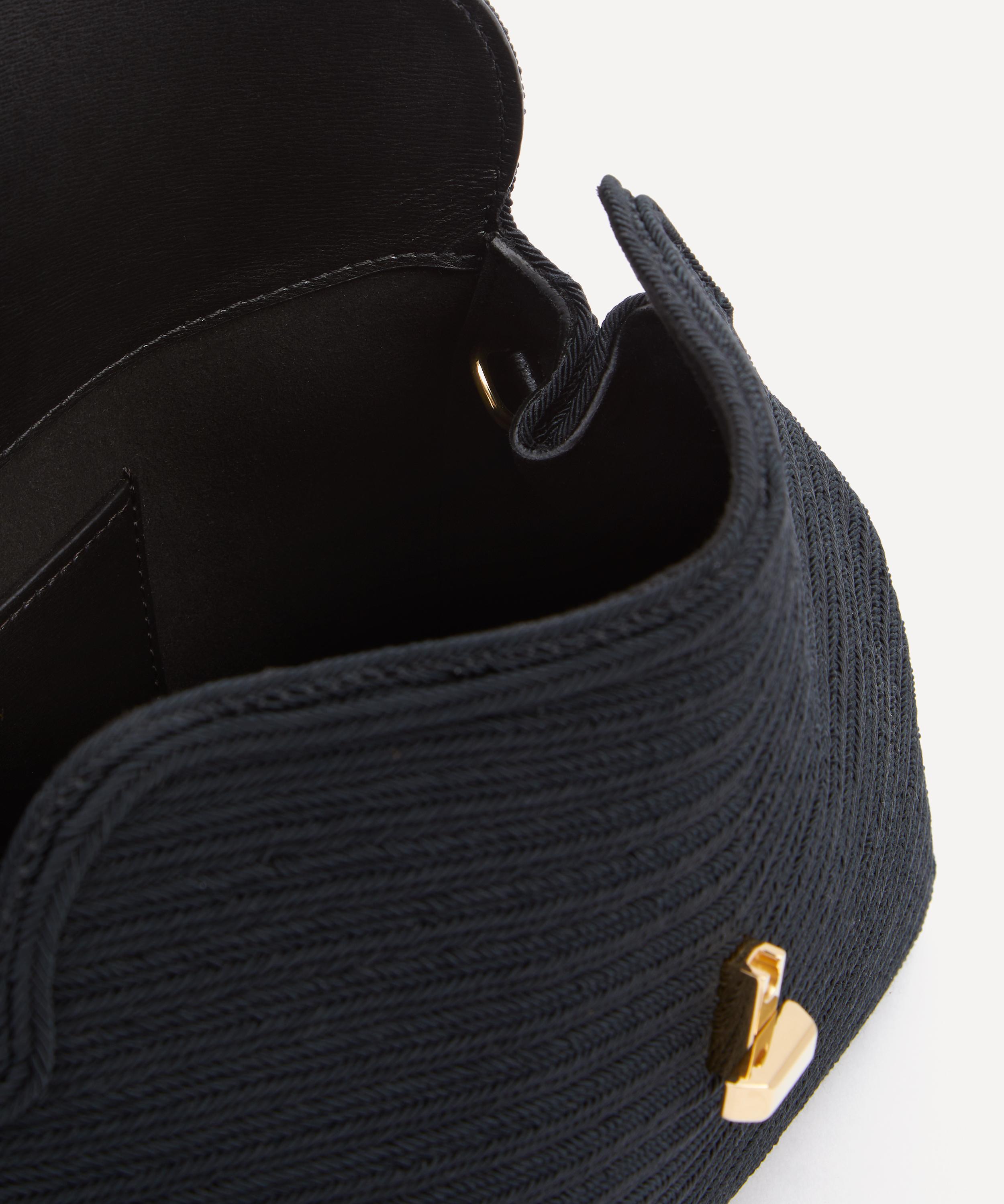 Toteme - T-Lock Black Rope Clutch Bag image number 5