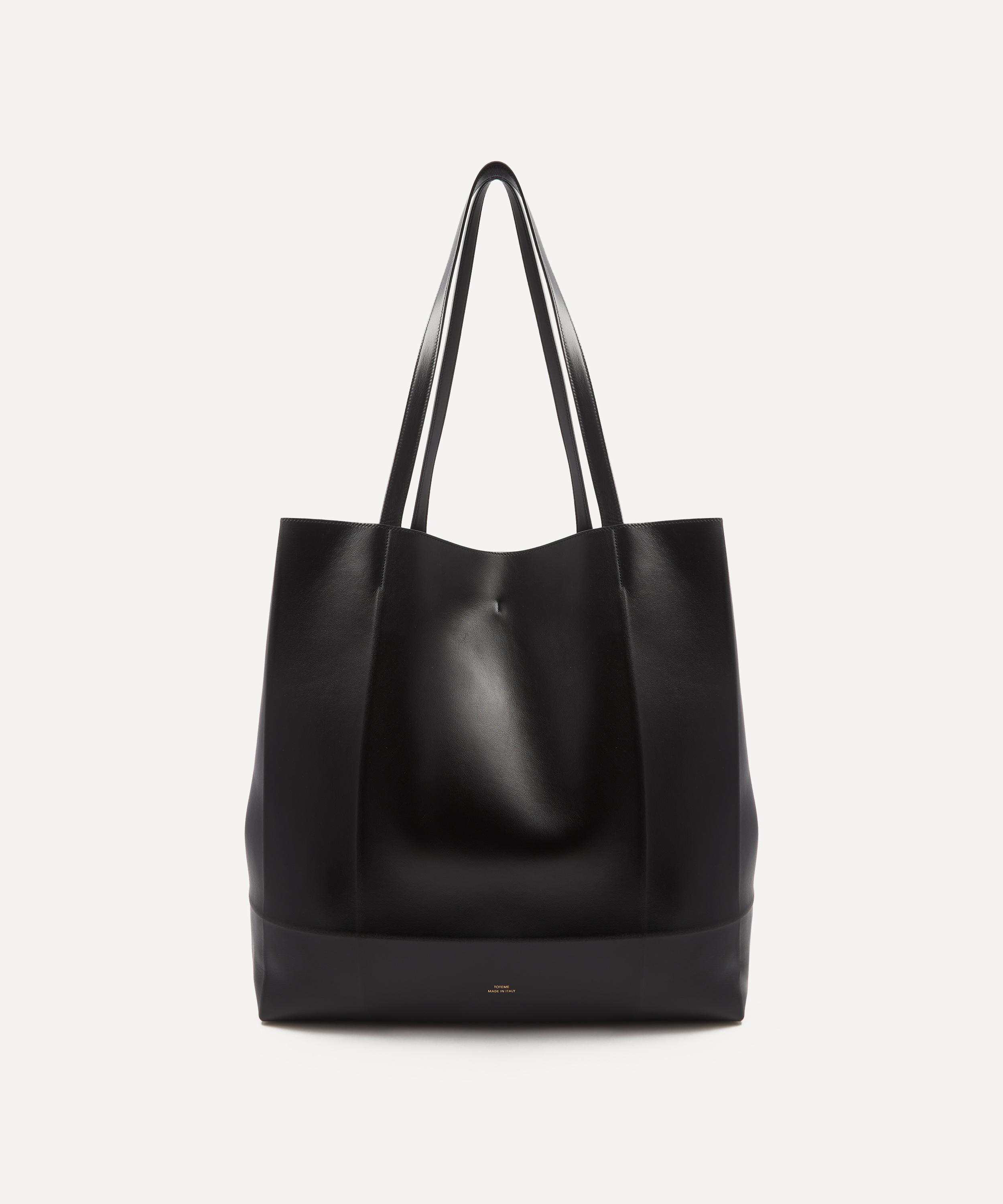 Toteme - Roam Black Leather Tote Bag