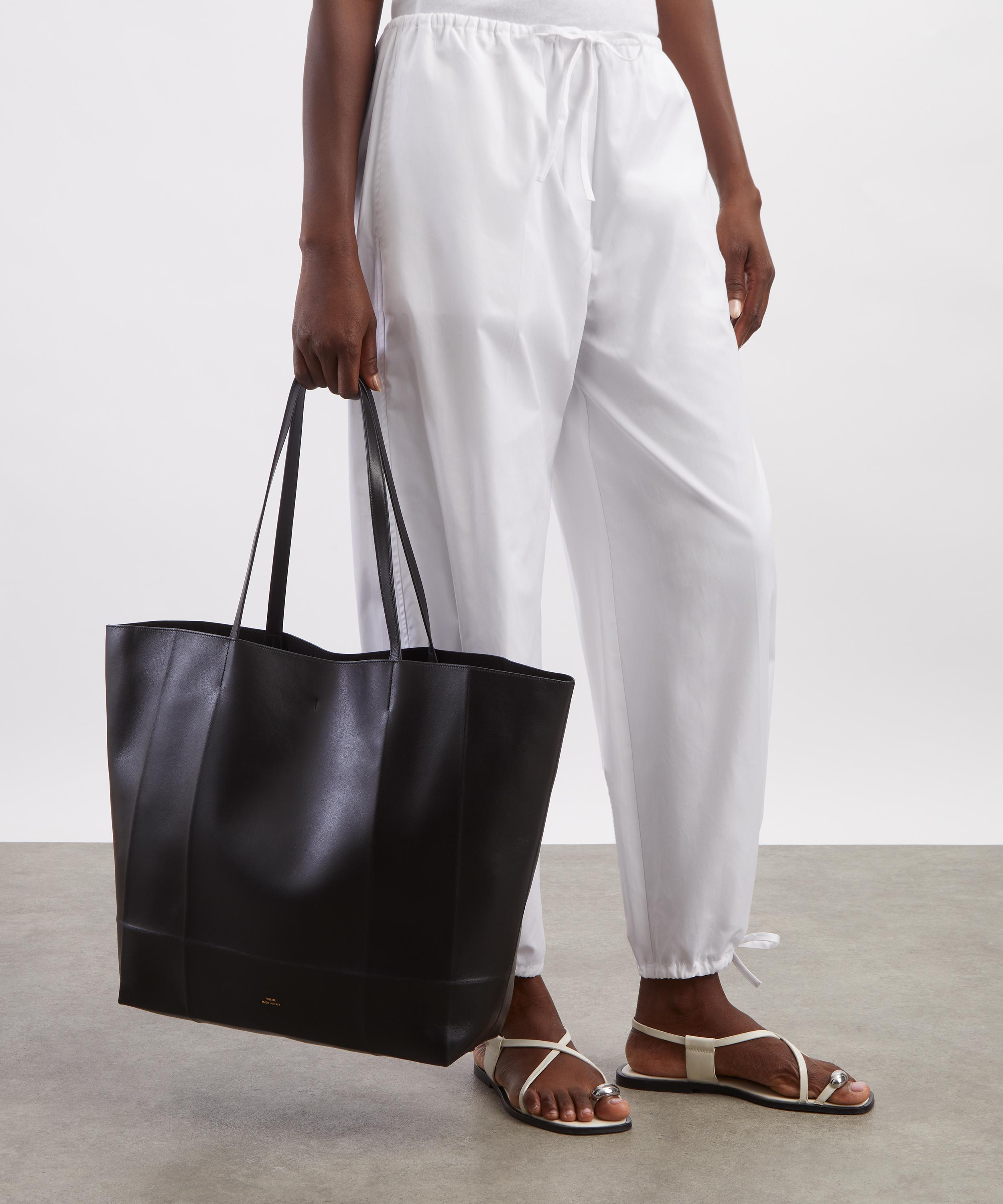 Toteme - Roam Black Leather Tote Bag image number 1