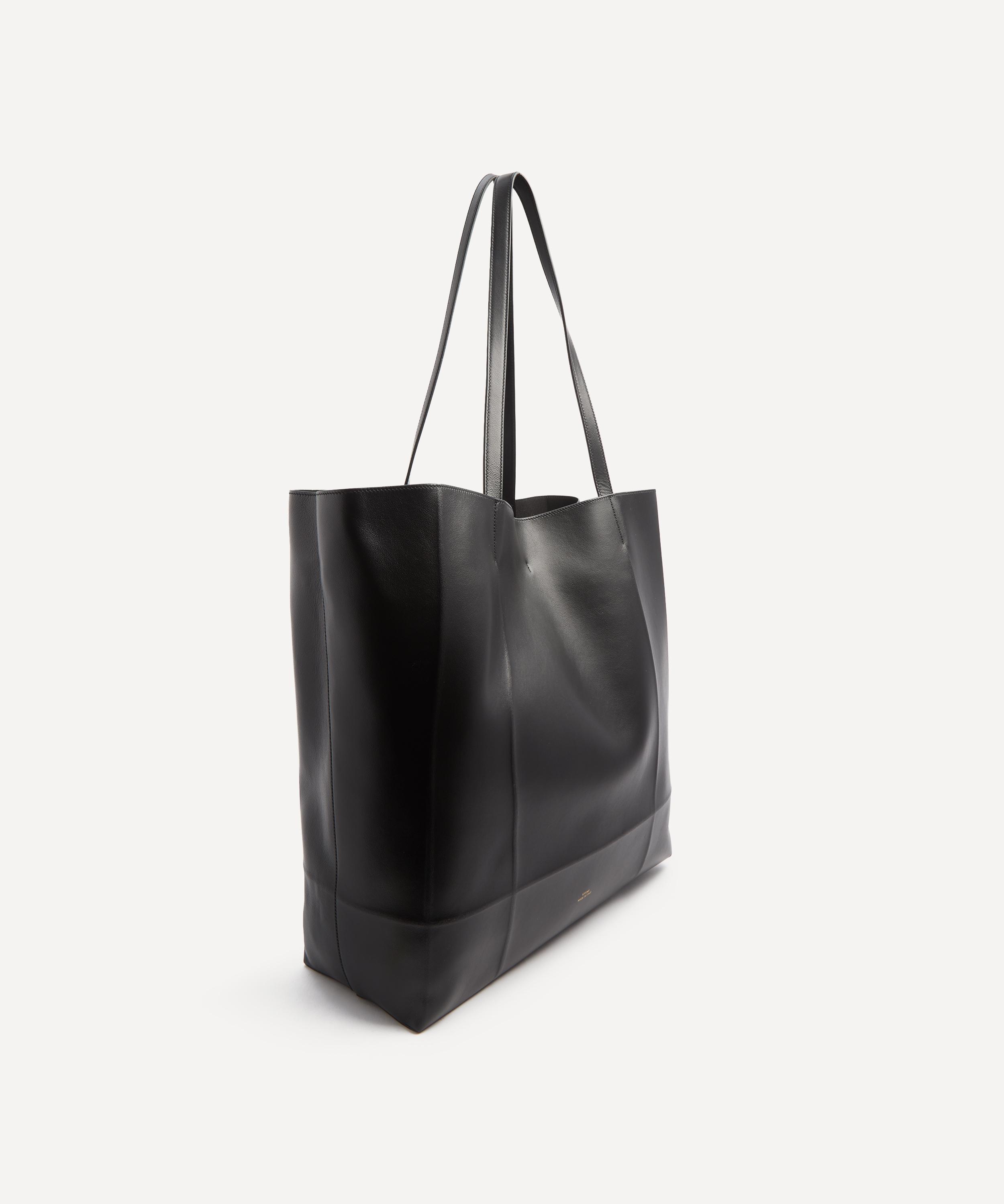 Toteme - Roam Black Leather Tote Bag image number 2