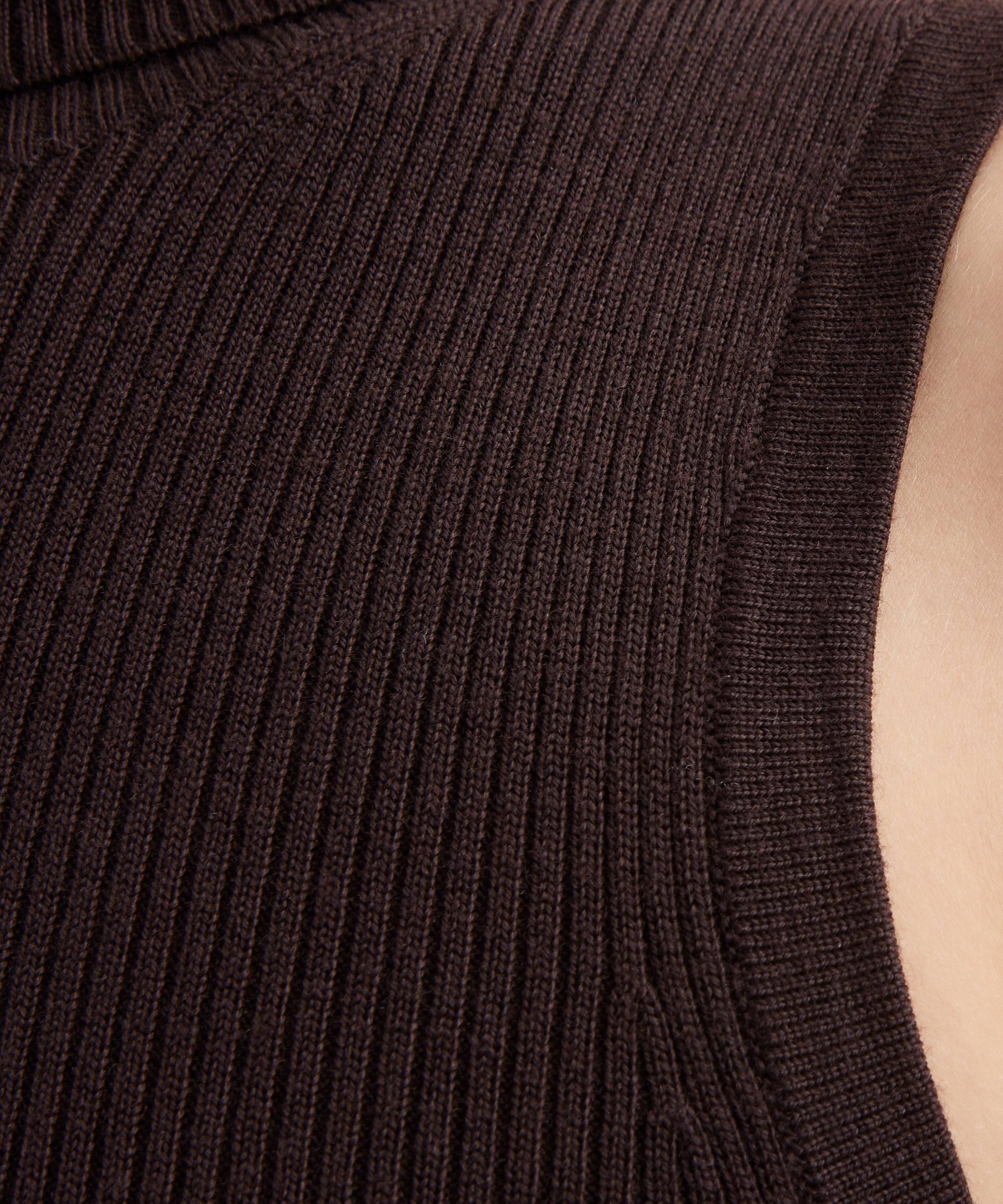 Stylein - Promise Coffee Rib-Knit Top image number 4