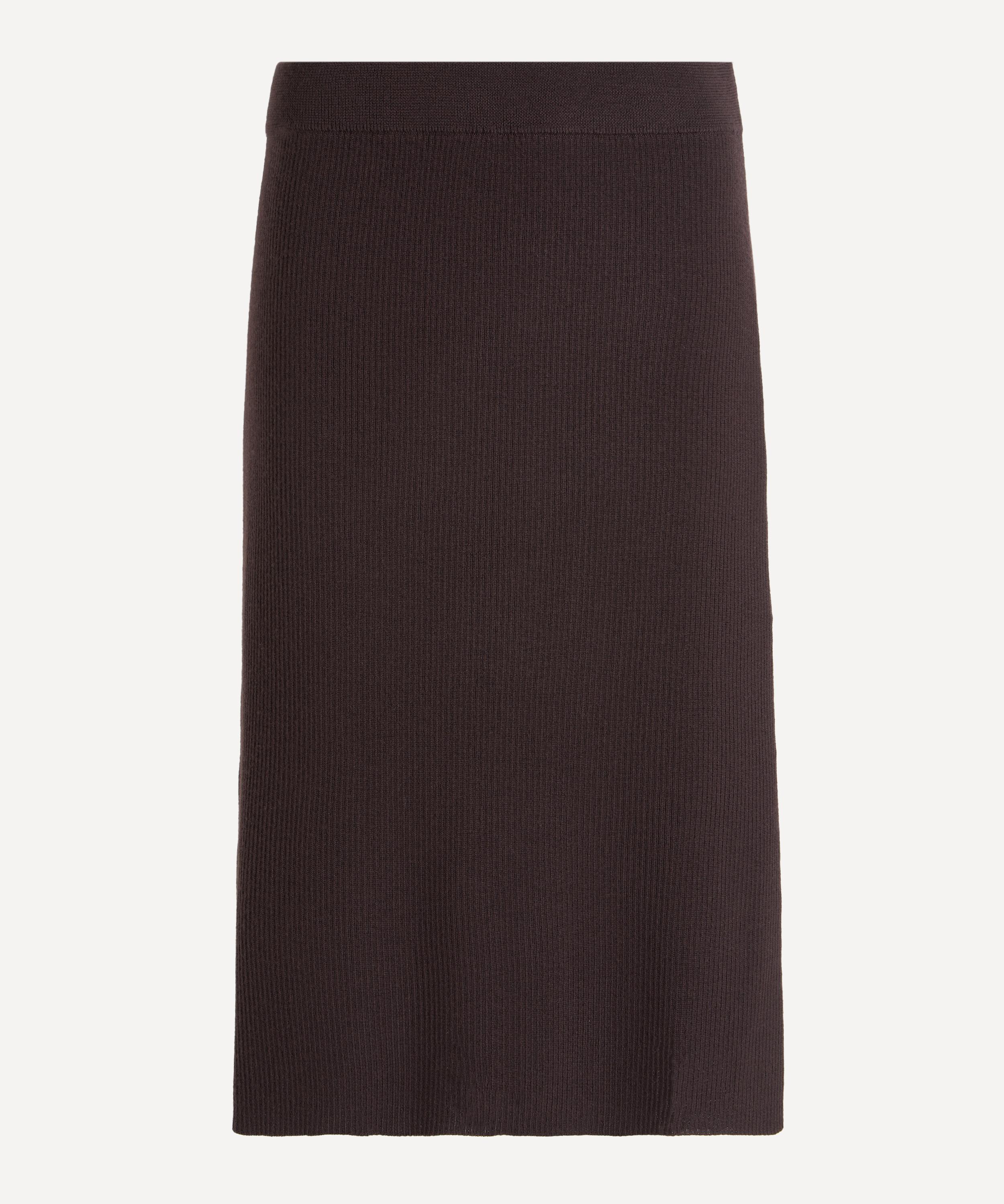 Stylein - Pearla Coffee Rib-Knit Skirt image number 0