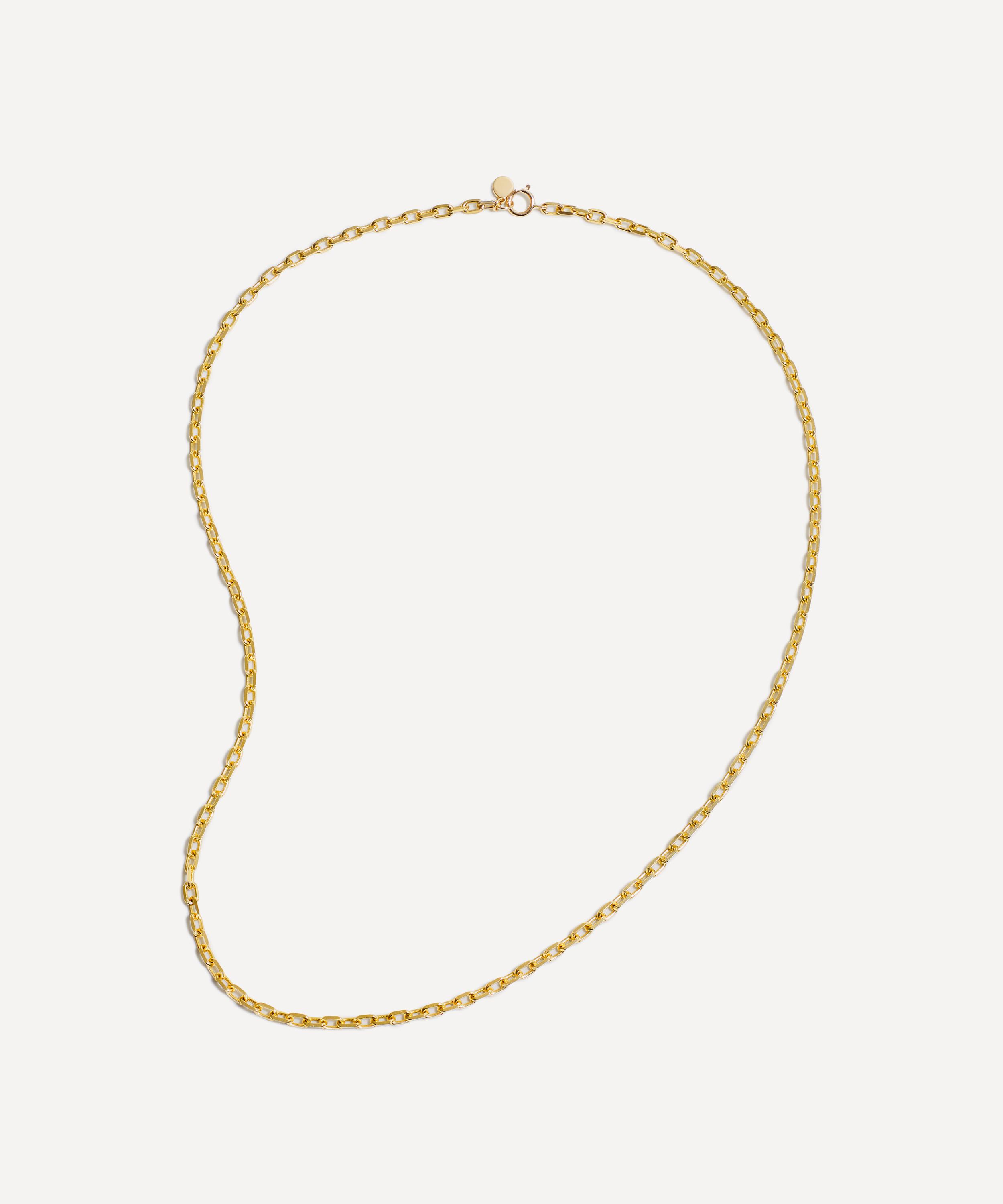 By Pariah - 14ct Gold Knife Edge Paperclip Chain