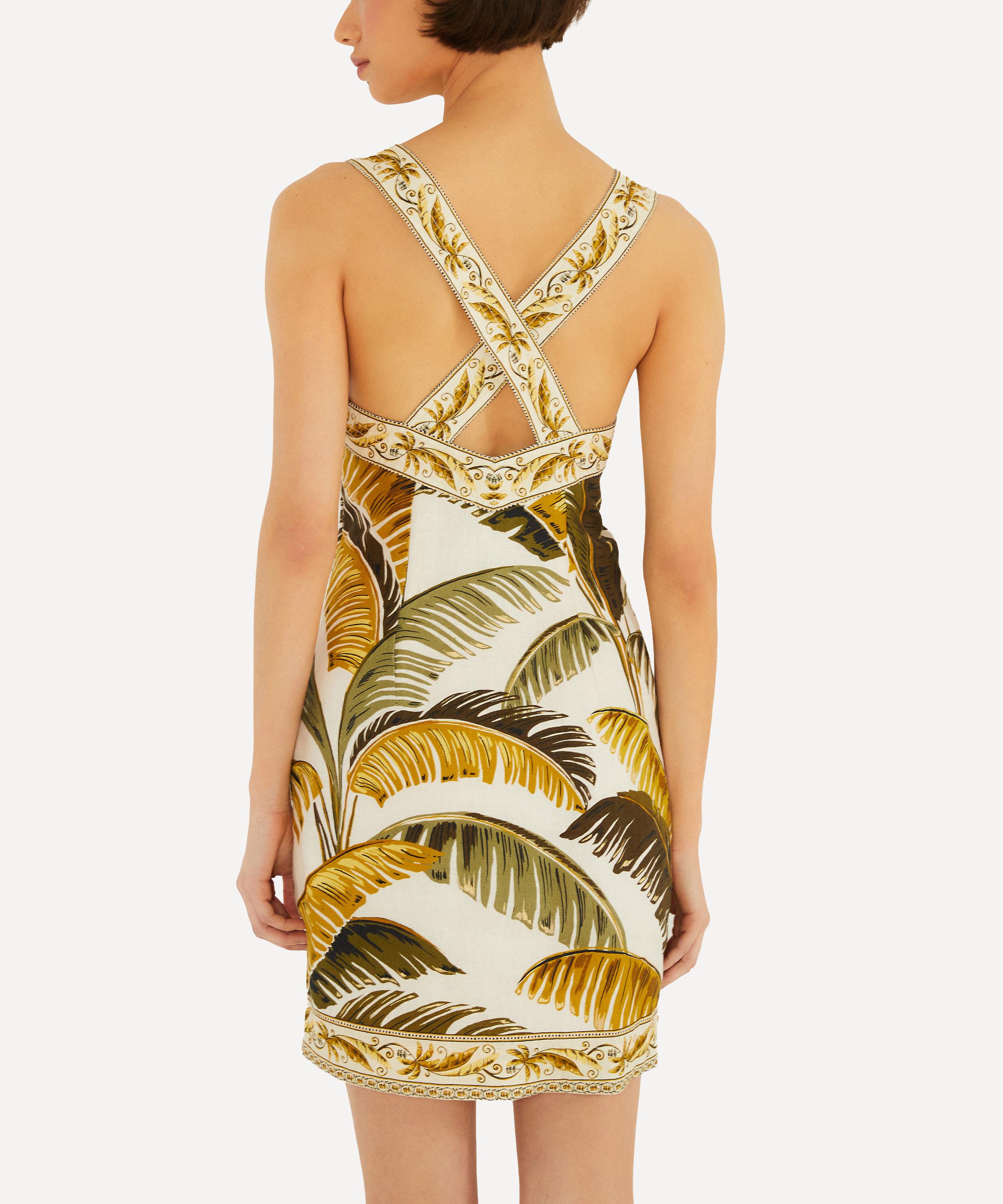 FARM Rio - Off-White Trancoso Buttoned Linen Mini Dress image number 3