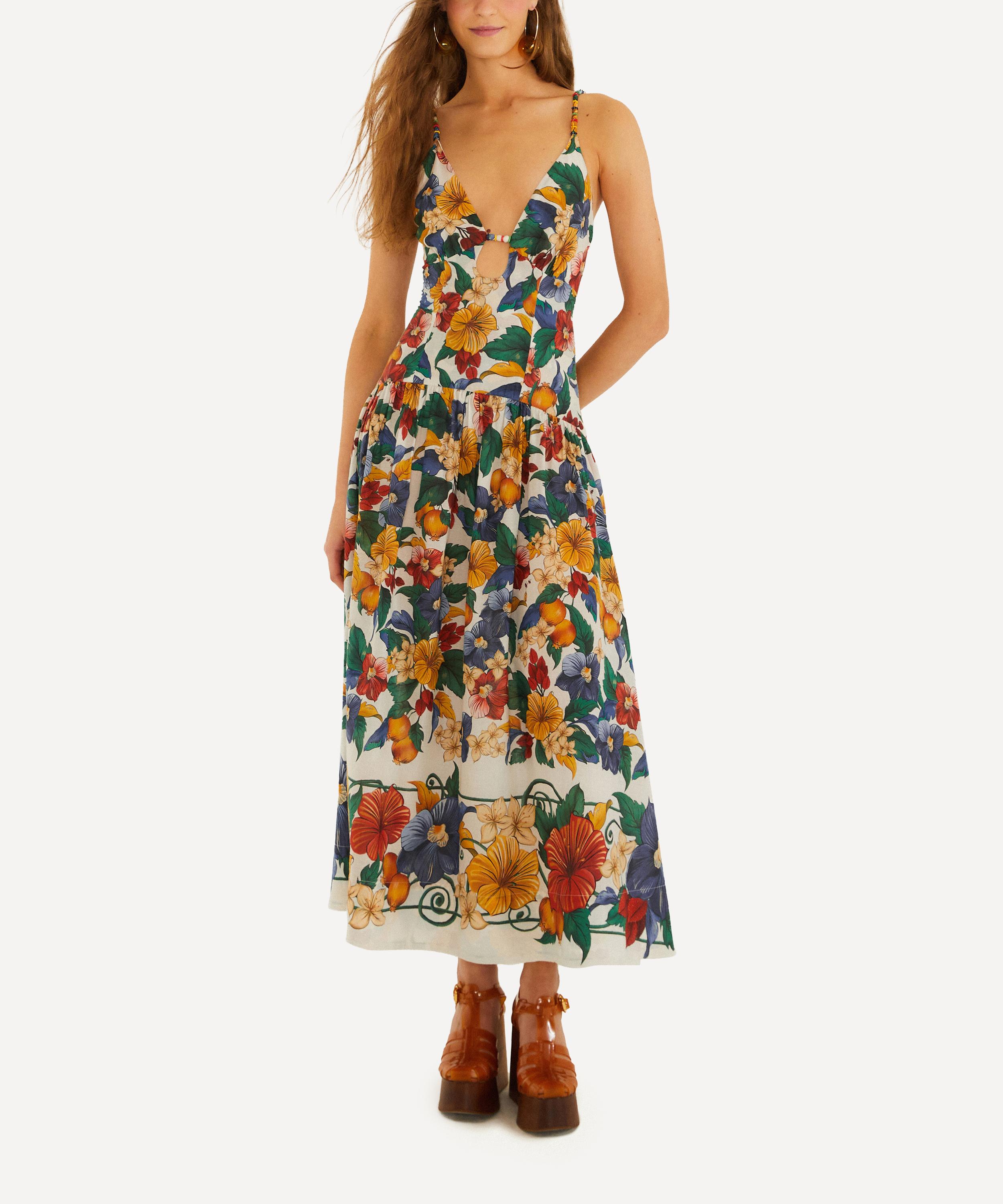 FARM Rio - Off-White Tropi Embroidered Maxi Dress&nbsp;