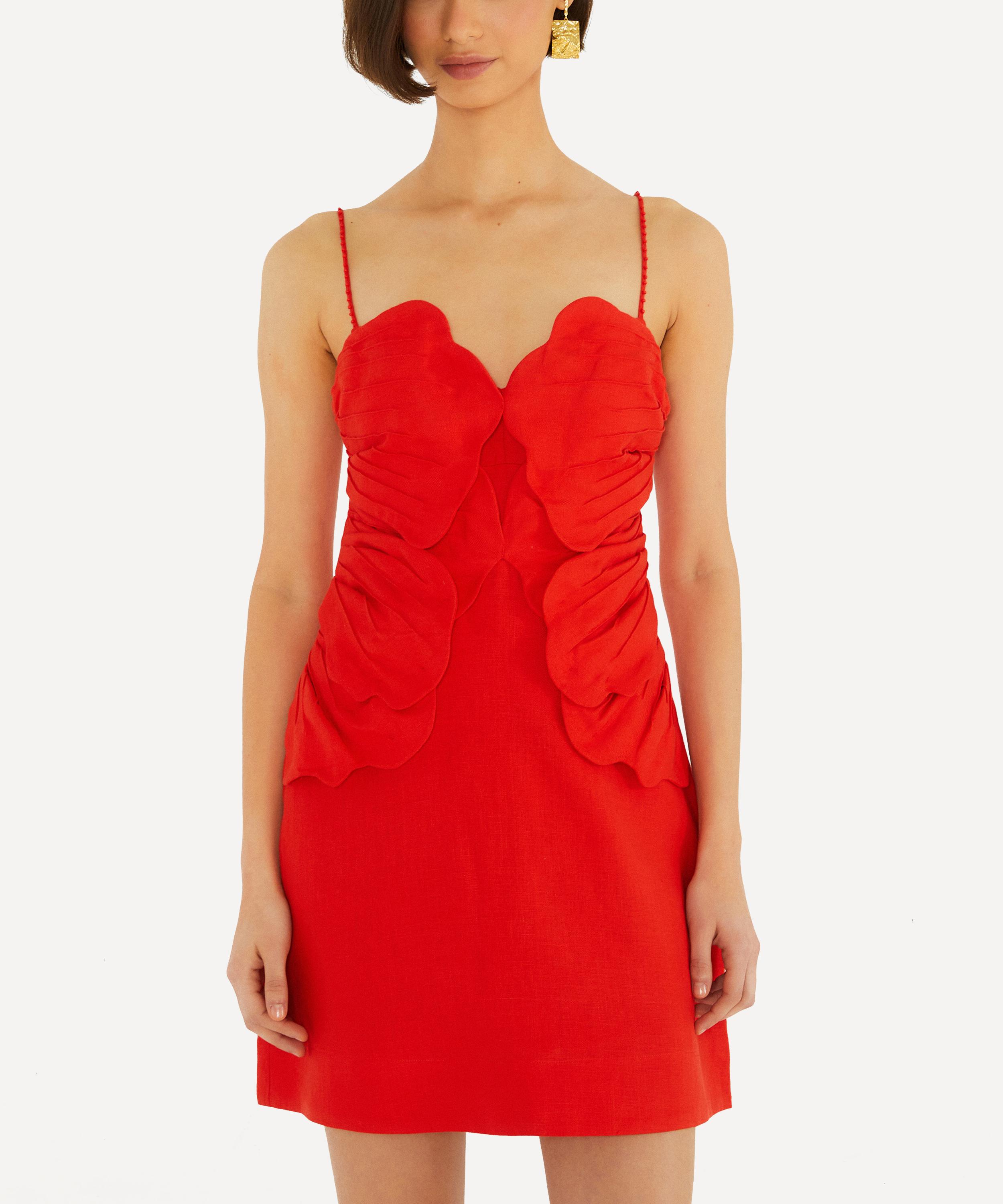 FARM Rio - Red Sleeveless Flower Mini Dress