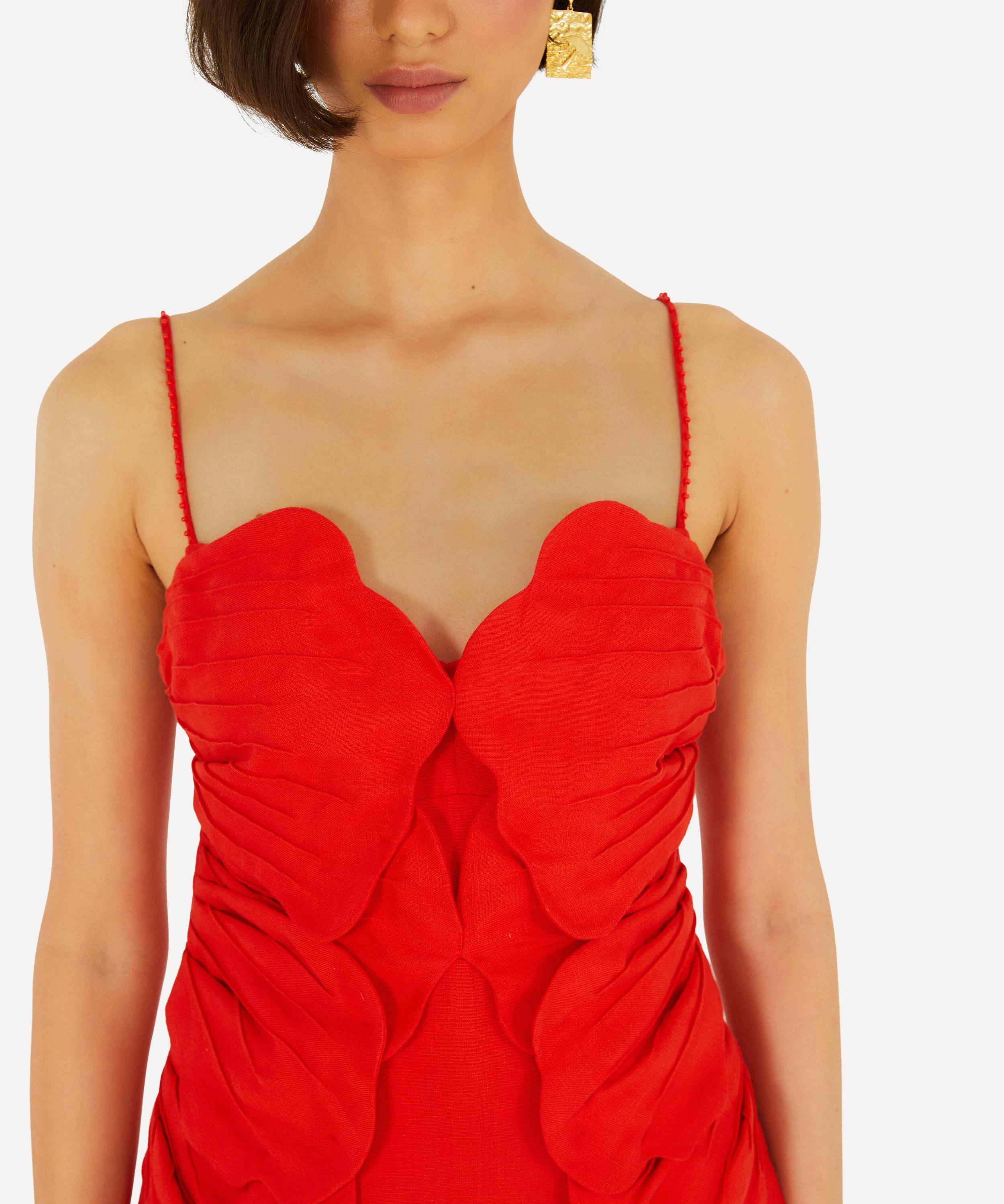 FARM Rio - Red Sleeveless Flower Mini Dress image number 1