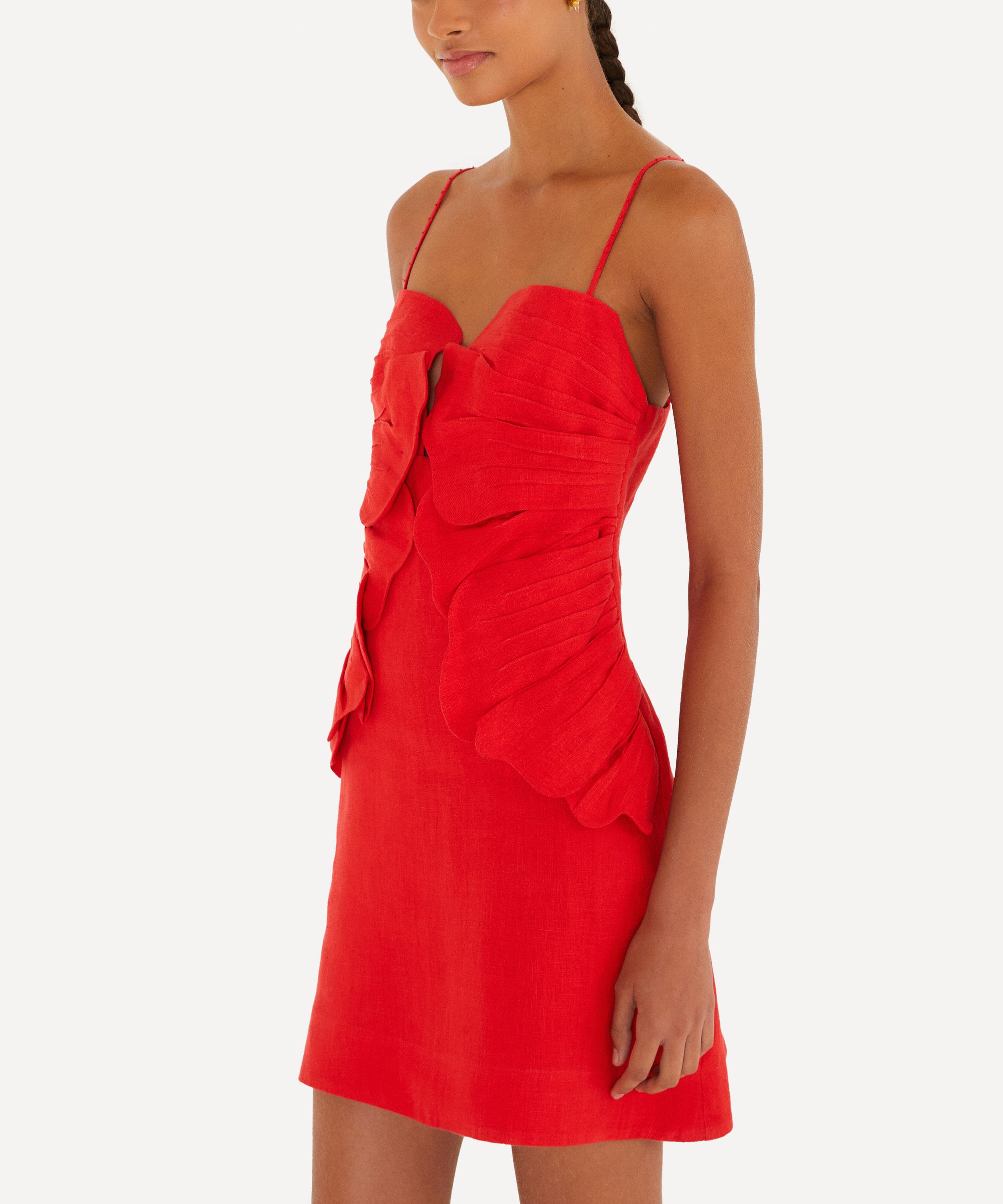 FARM Rio - Red Sleeveless Flower Mini Dress image number 2