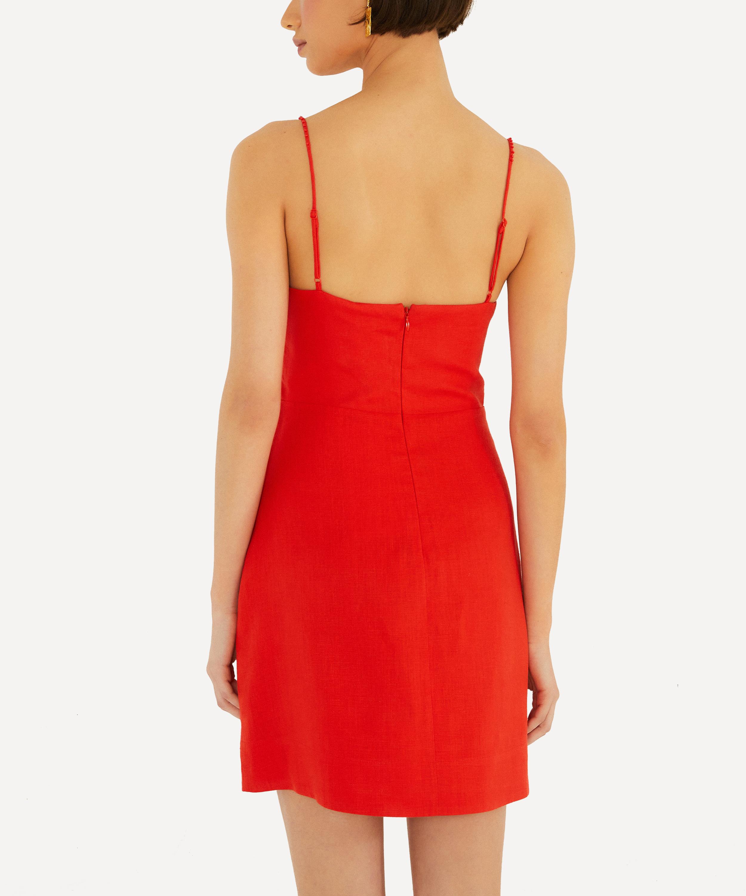 FARM Rio - Red Sleeveless Flower Mini Dress image number 3