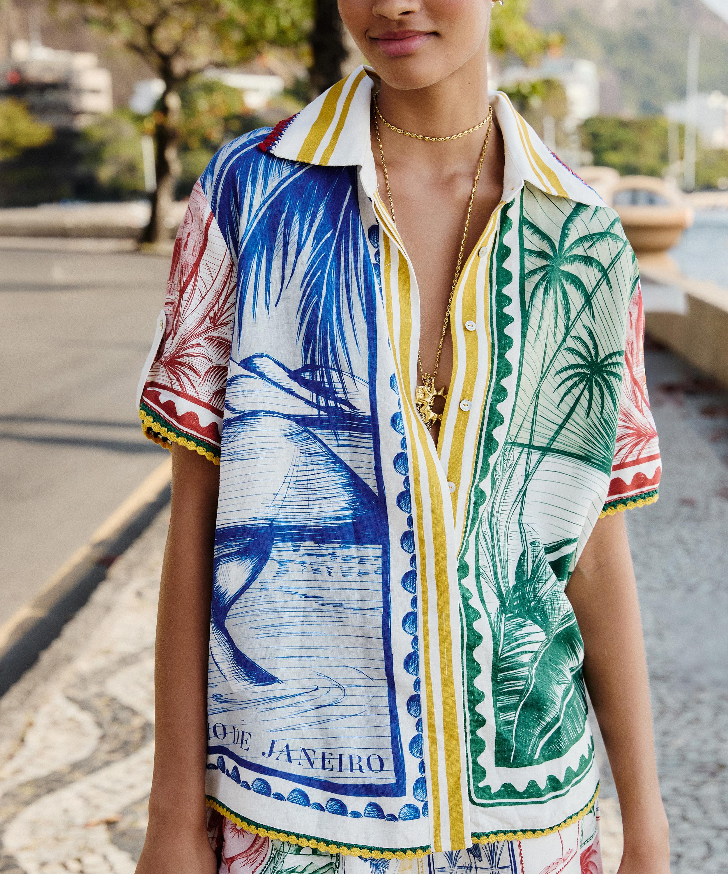 FARM Rio - Multicolor Brasil Vintage Shirt image number 3