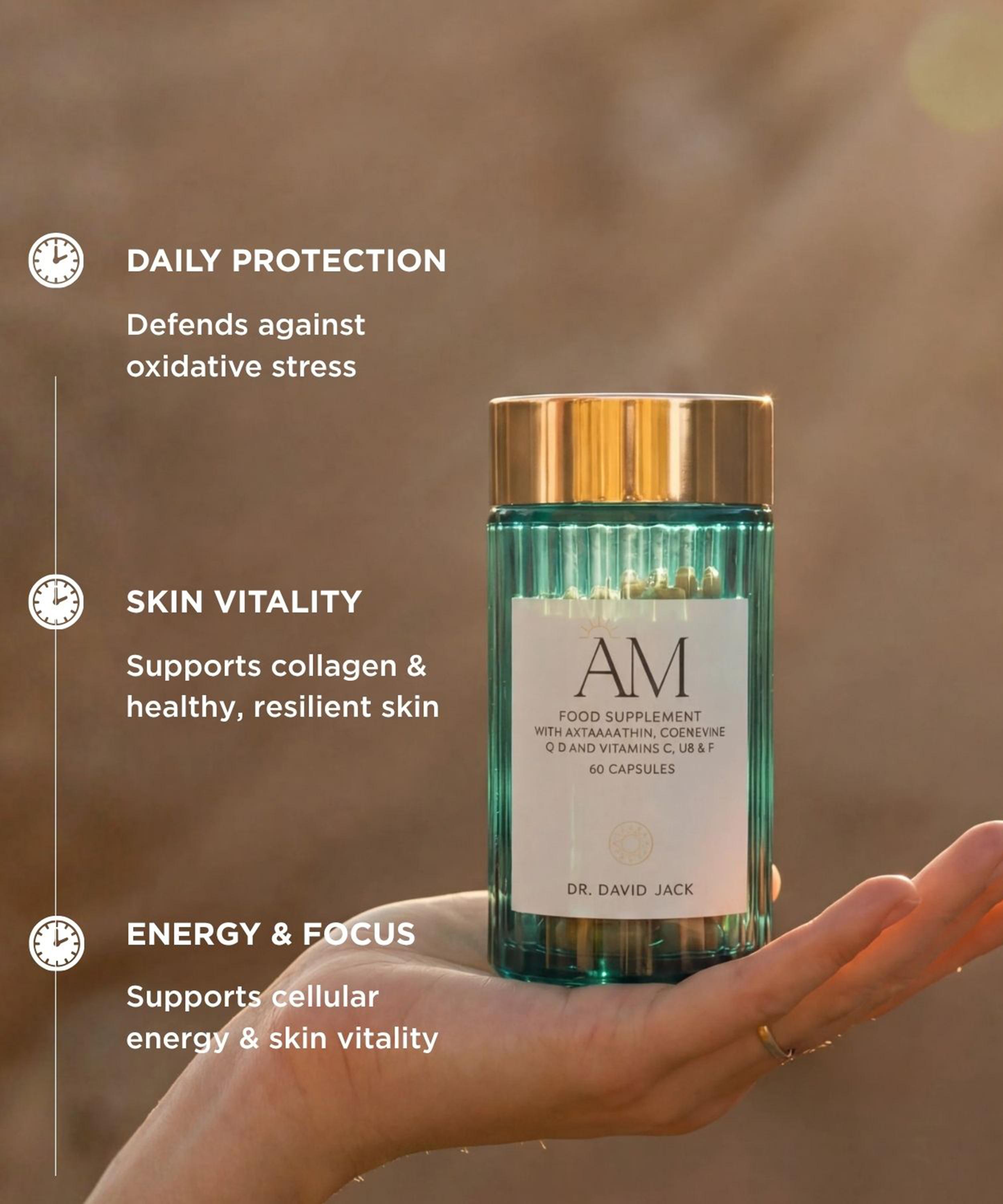 Dr. David Jack - AM Supplement 60 Capsules image number 2