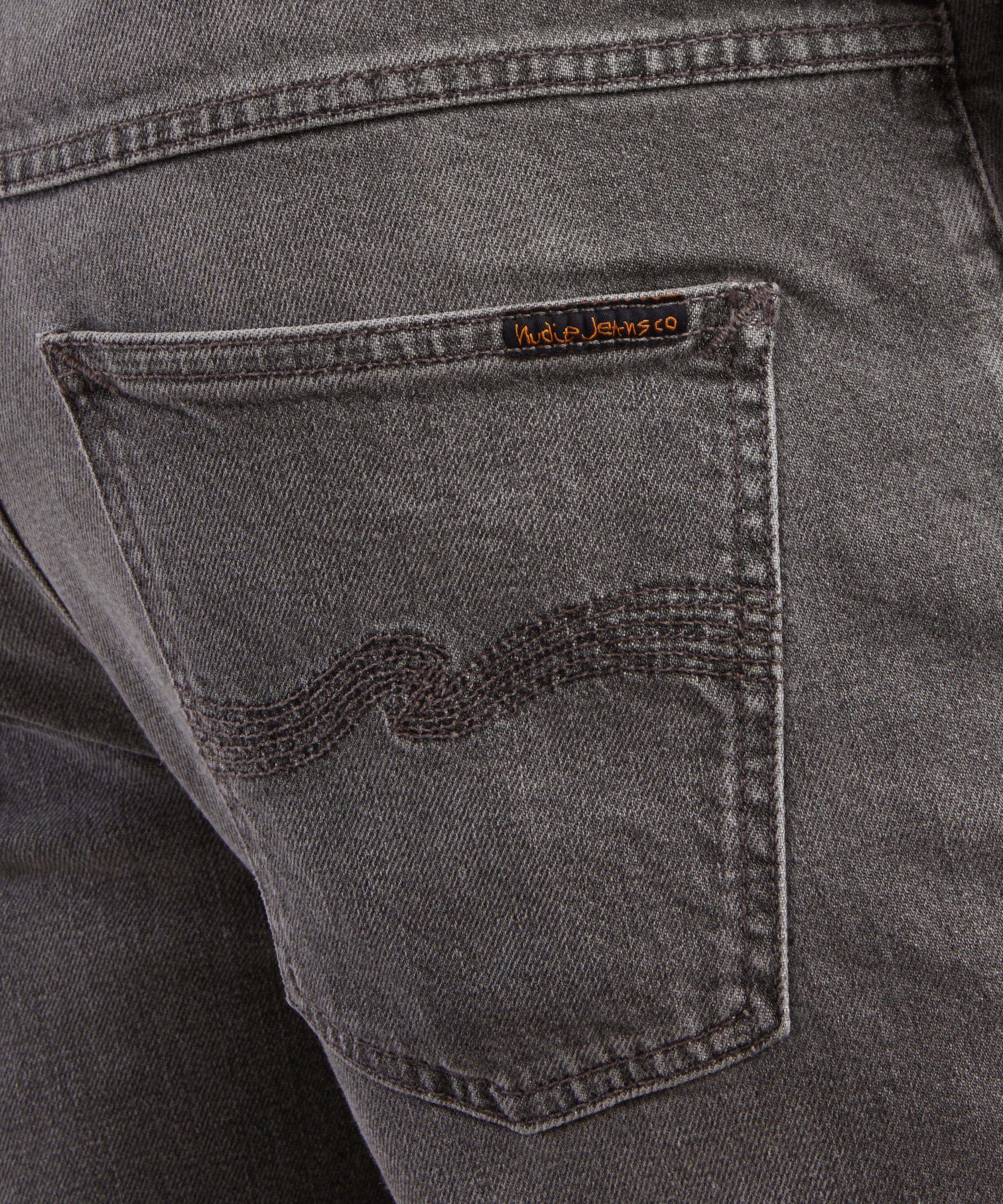 Nudie Jeans - Solid Ollie Straight-Leg Jeans in Pale Ash image number 4
