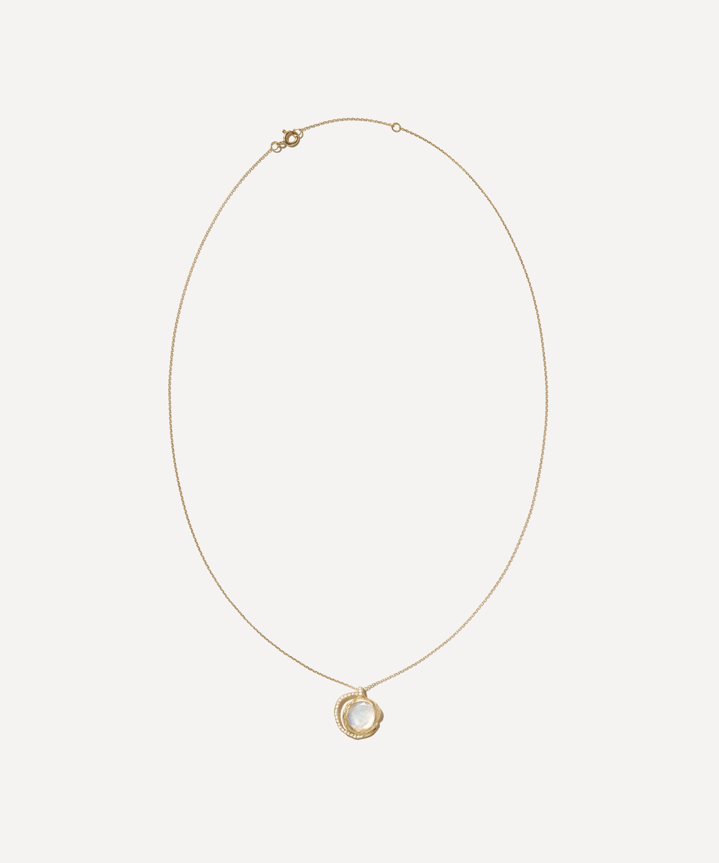 Pascale Monvoisin - 9ct Gold Gaia N&deg;3 Moonstone Necklace image number 2
