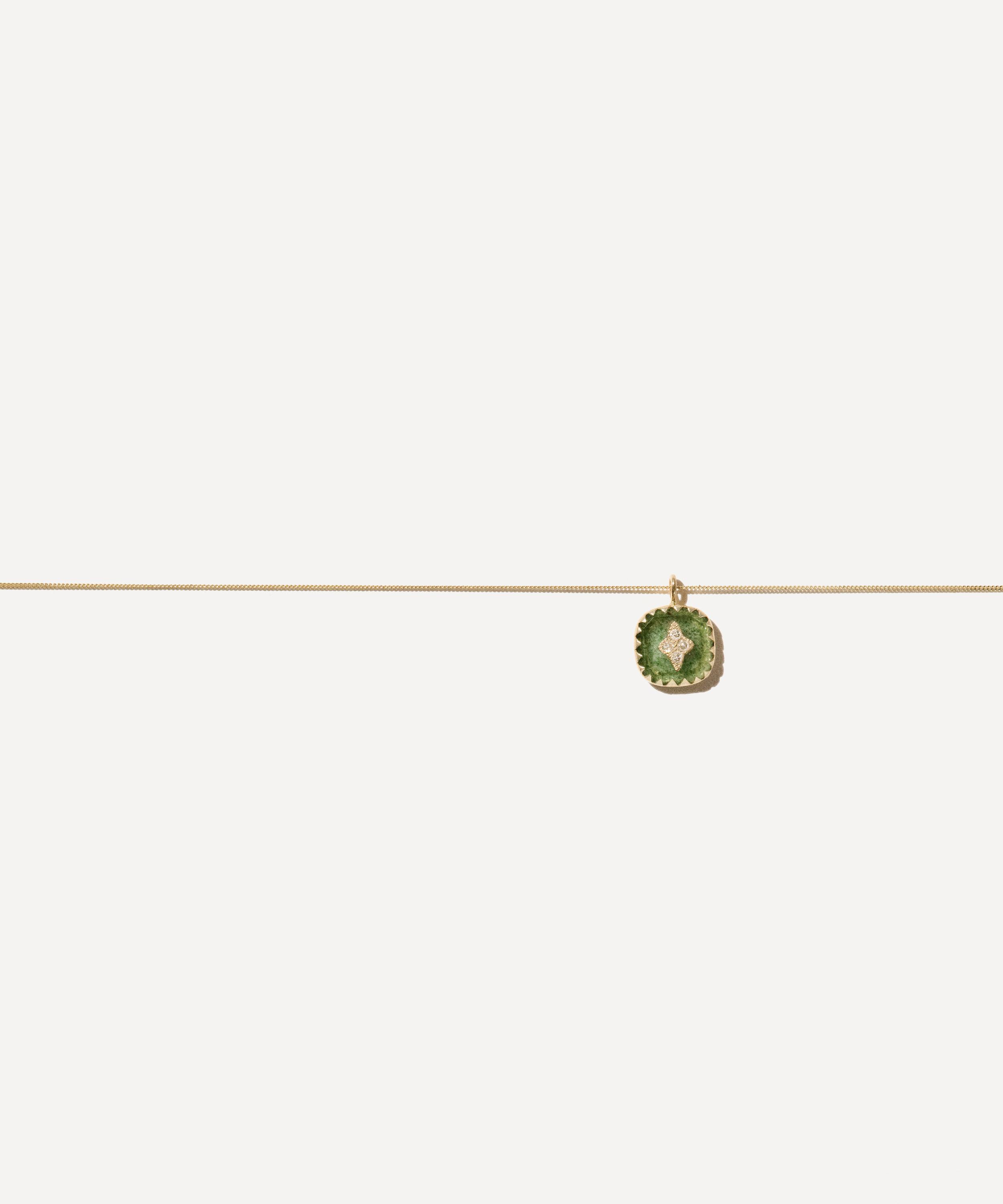 Pascale Monvoisin - 9ct Gold Pierrot Aventurine Quartz Necklace image number 0