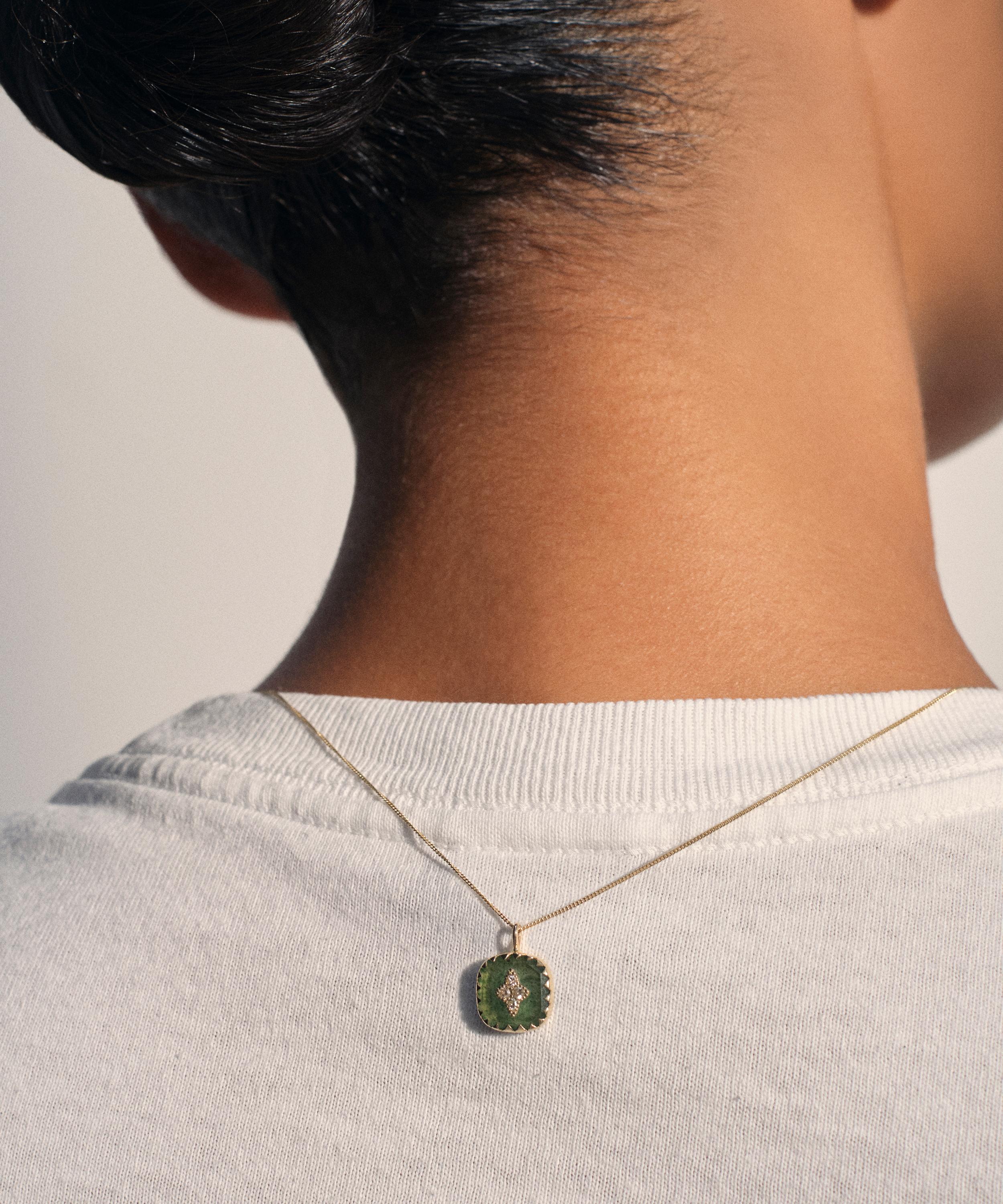 Pascale Monvoisin - 9ct Gold Pierrot Aventurine Quartz Necklace image number 1