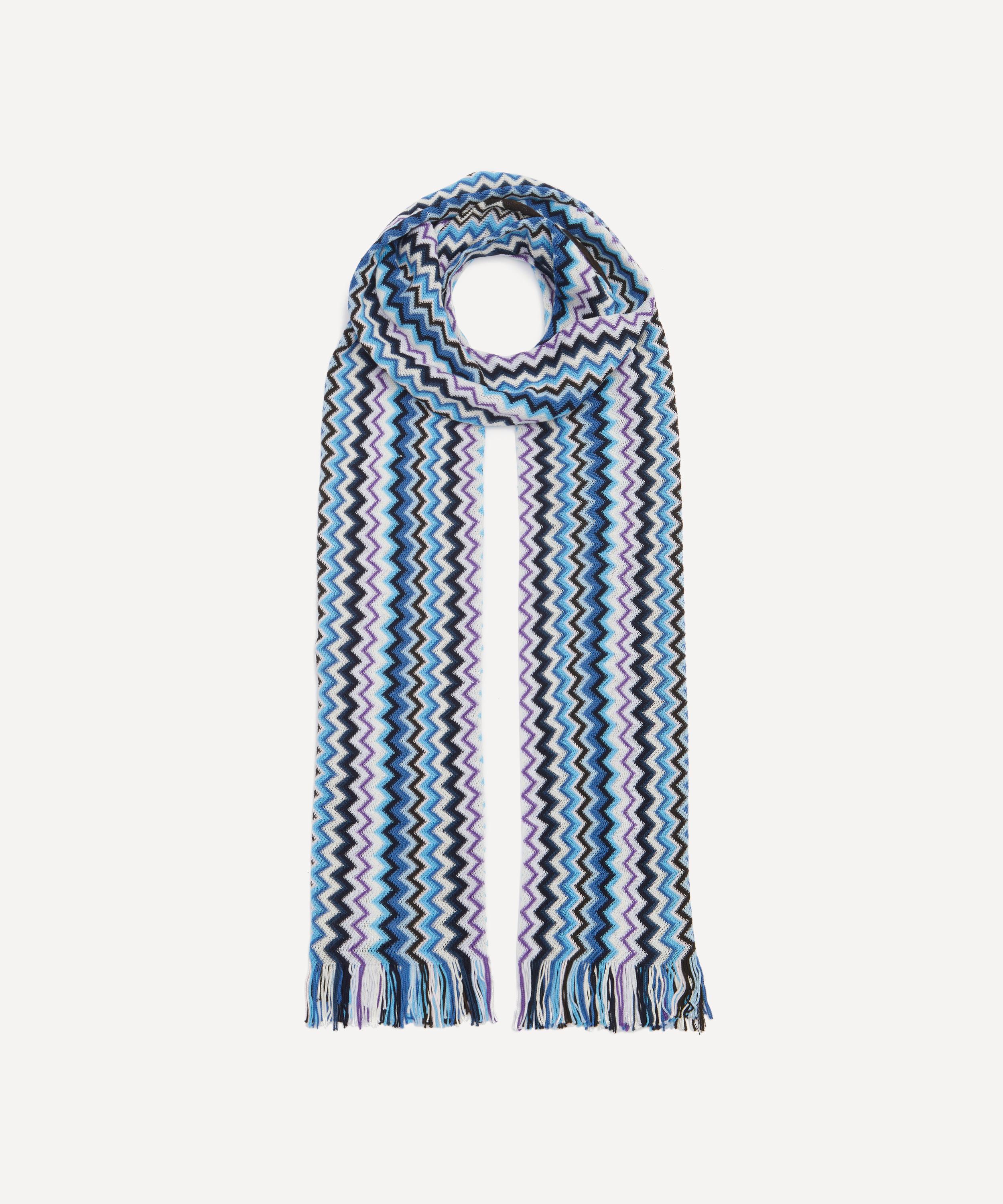 Missoni - Zig-Zag Cotton Scarf with Fringes