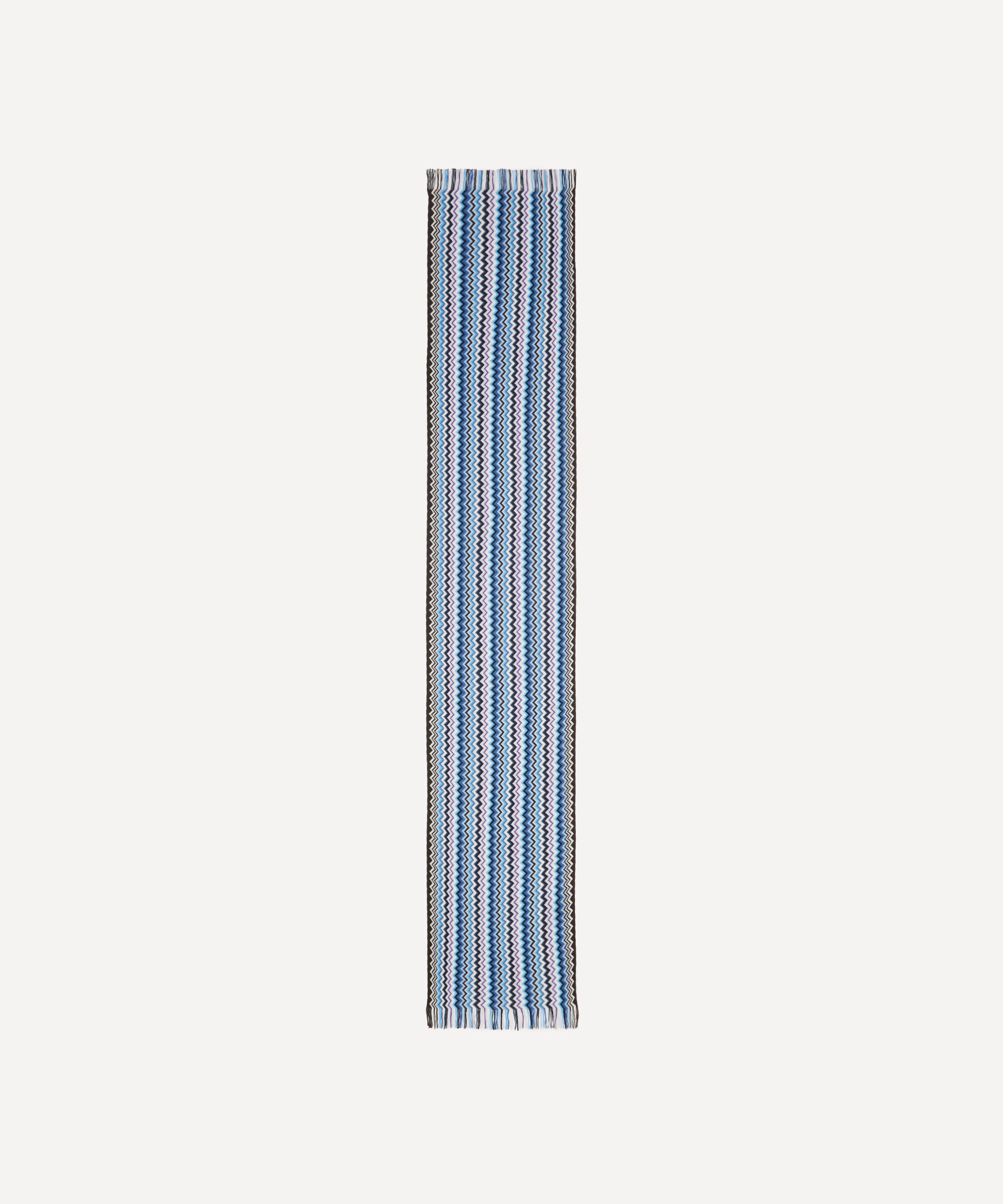 Missoni - Zig-Zag Cotton Scarf with Fringes image number 1