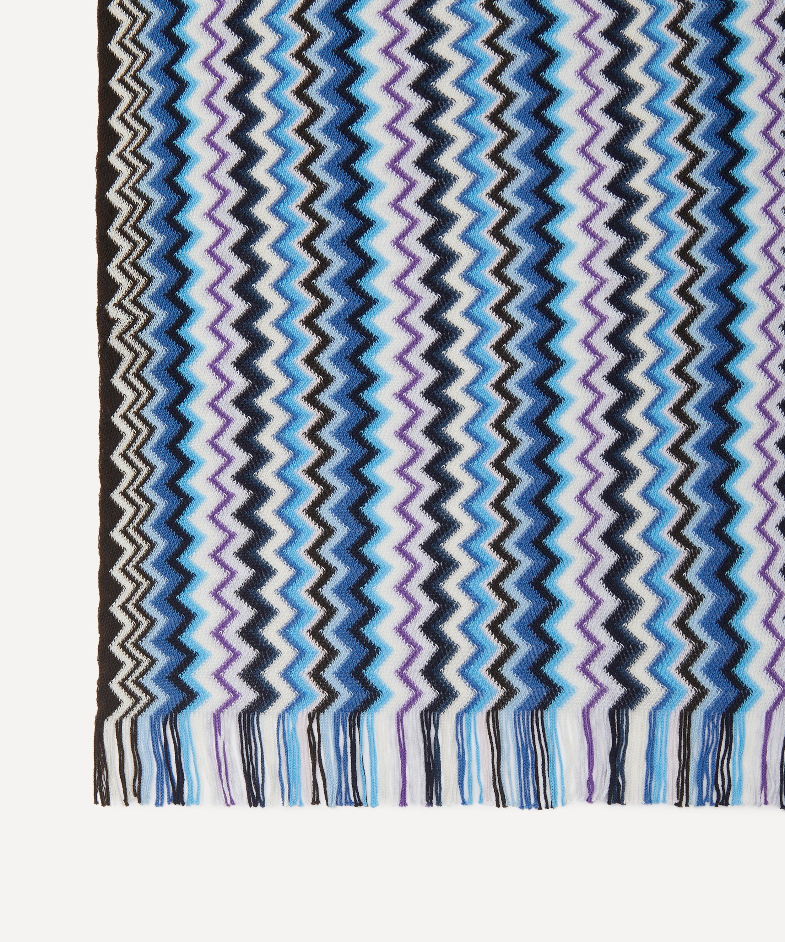 Missoni - Zig-Zag Cotton Scarf with Fringes image number 2