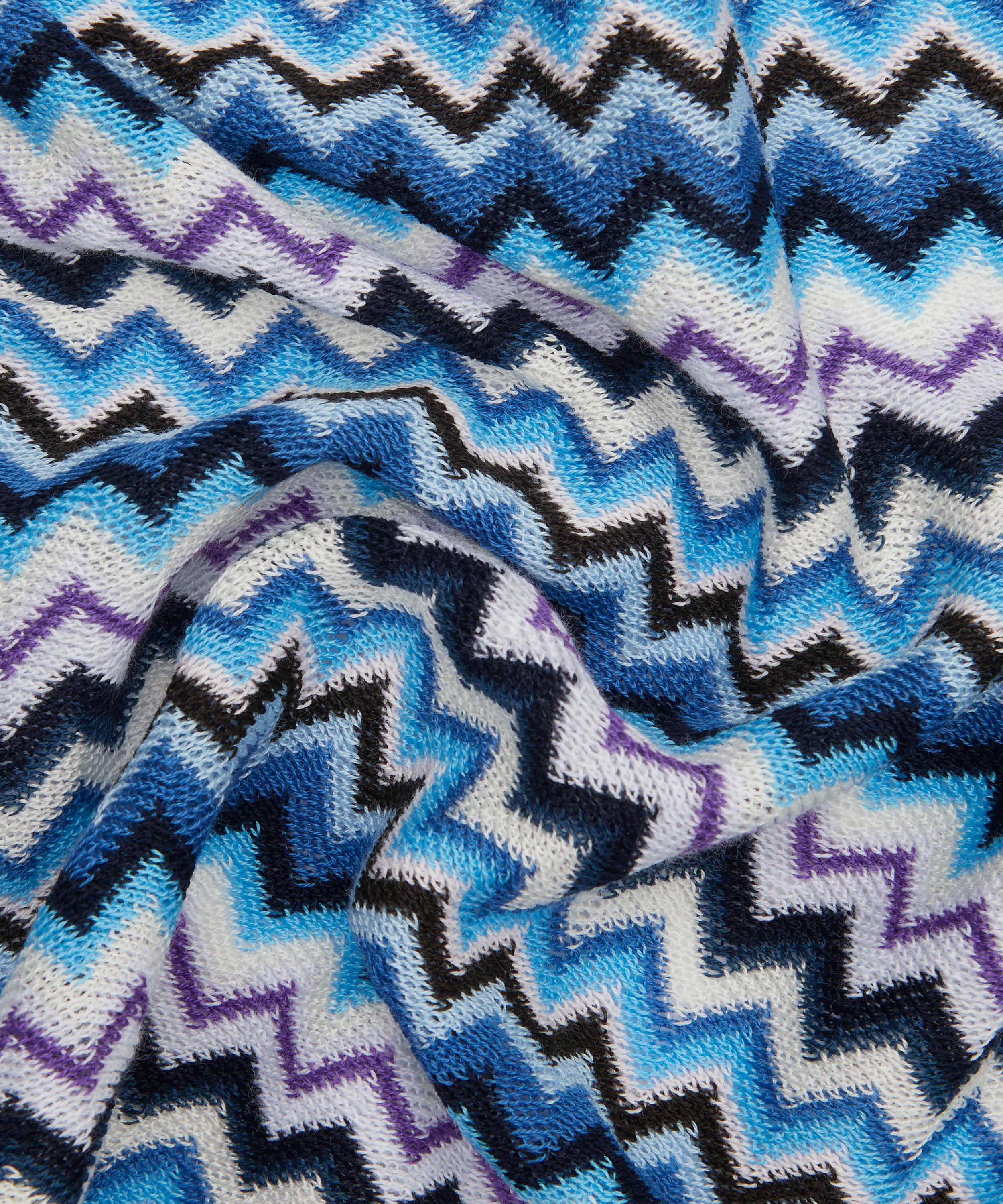 Missoni - Zig-Zag Cotton Scarf with Fringes image number 3
