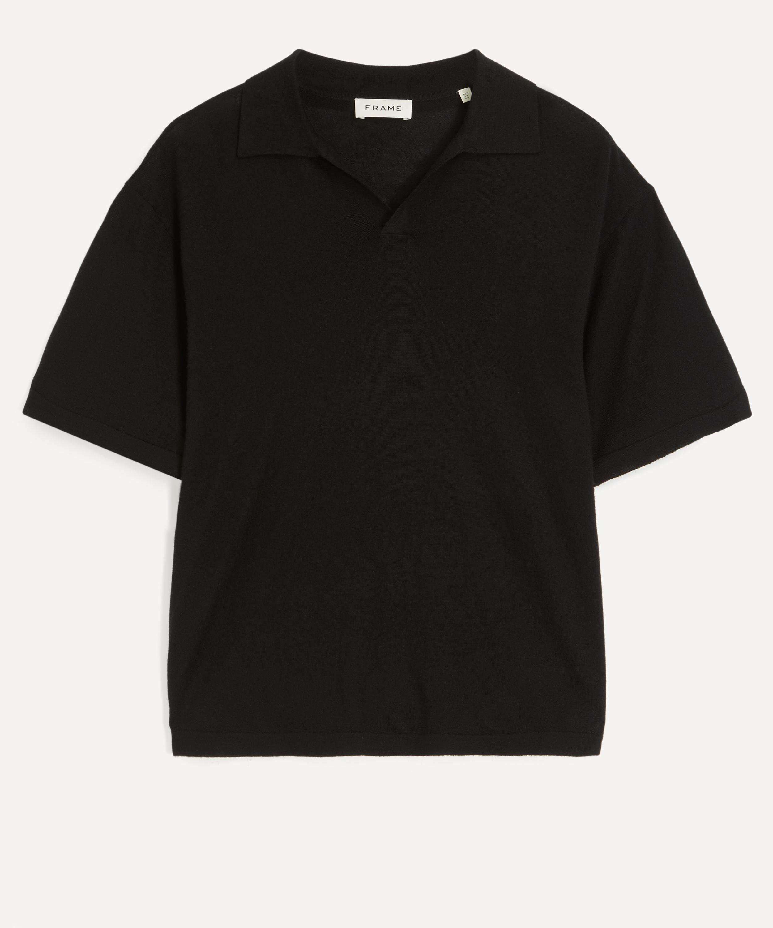 Frame - Superfine Short-Sleeve Polo Jumper