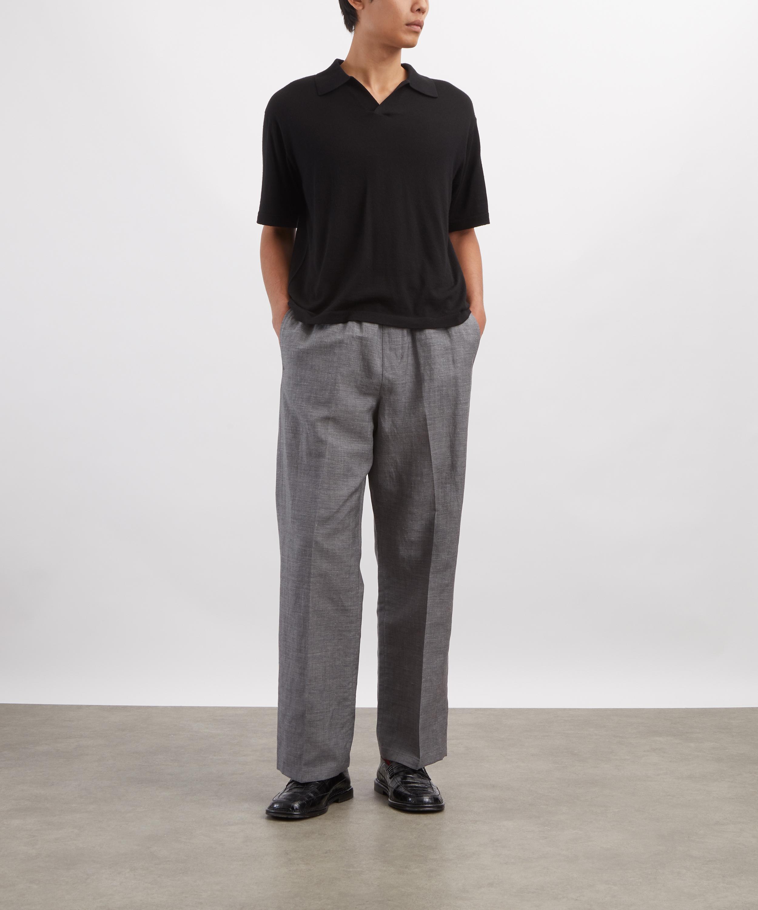 Frame - Superfine Short-Sleeve Polo Jumper image number 1
