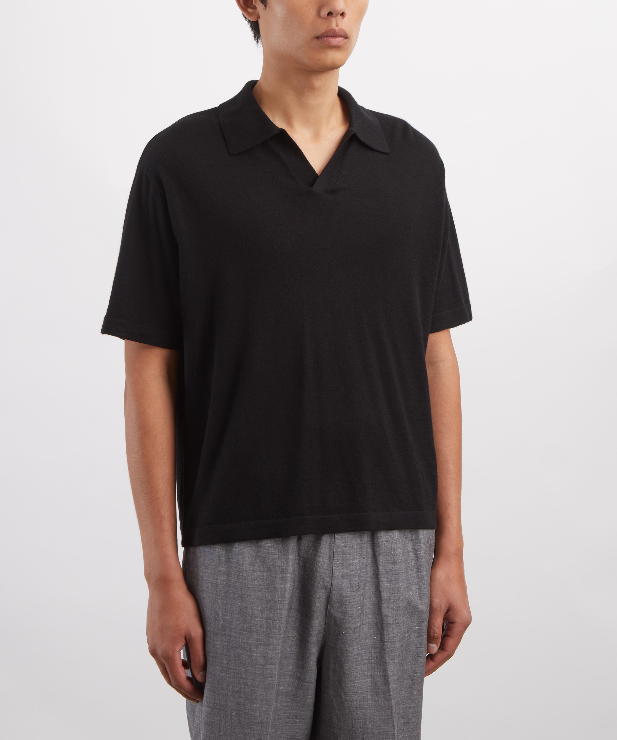 Frame - Superfine Short-Sleeve Polo Jumper image number 2