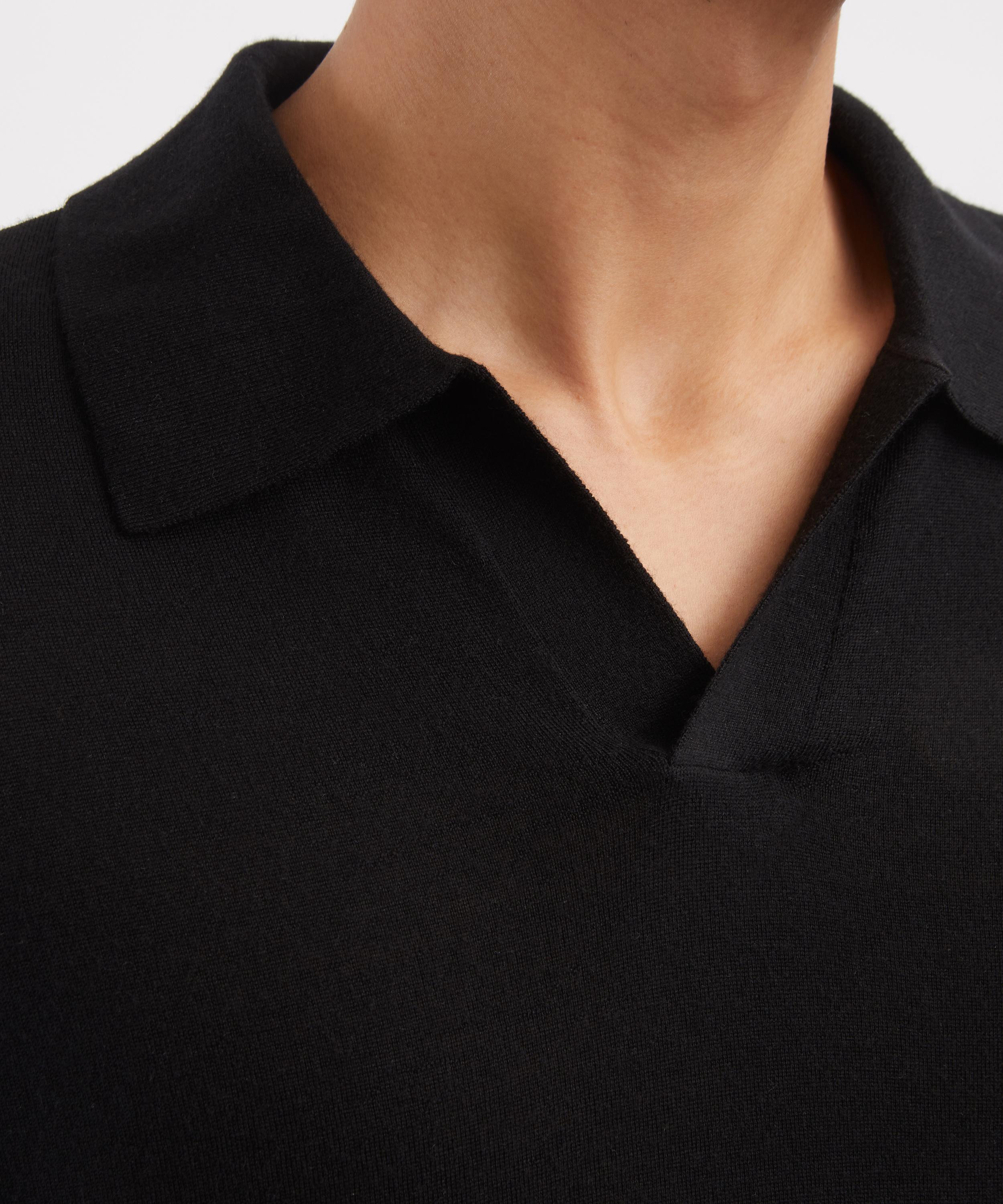 Frame - Superfine Short-Sleeve Polo Jumper image number 4