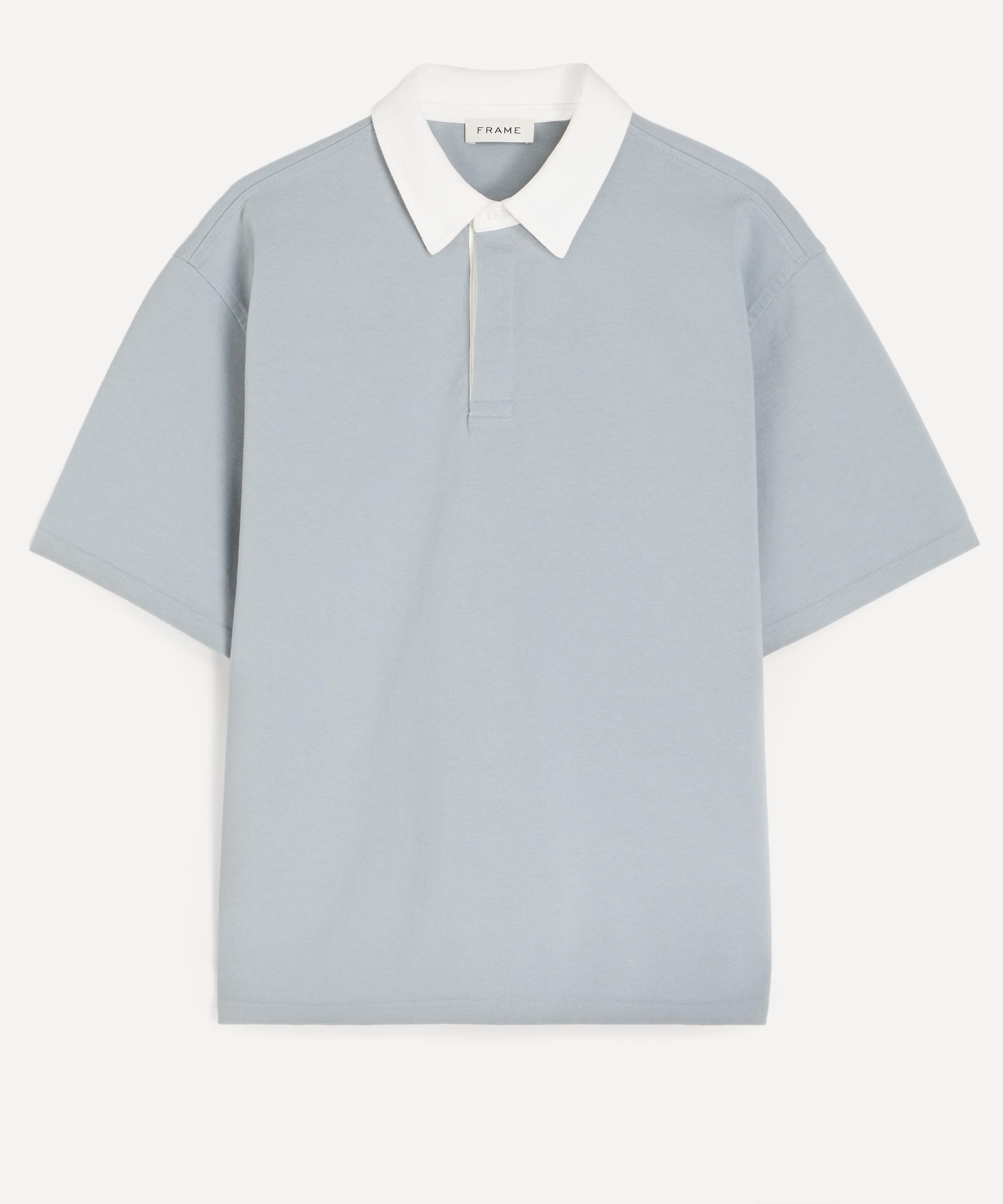 Frame - Blue Grey Rugby Polo image number 0