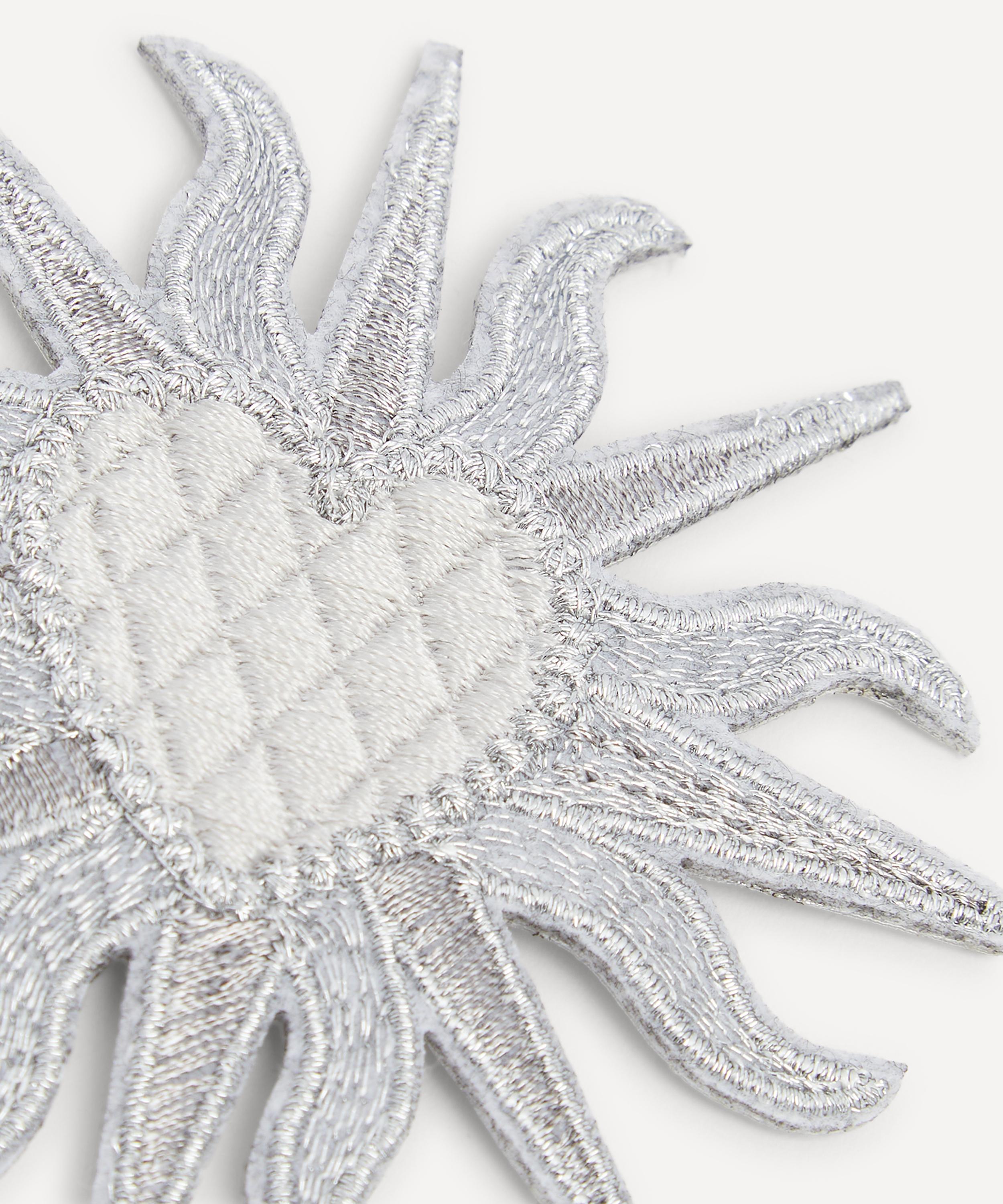 Hand and Lock - Sacred Heart Patch in Silver image number 2