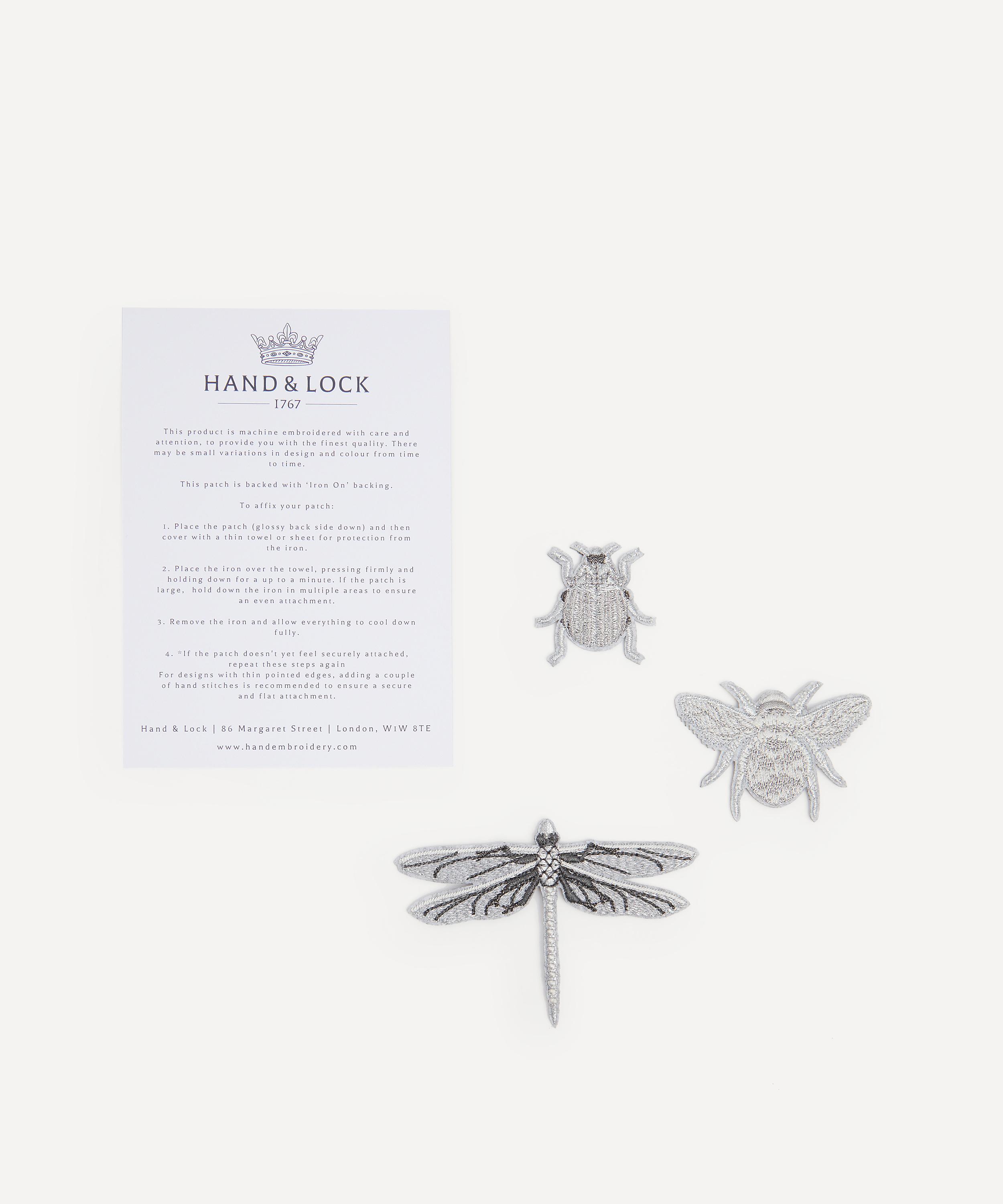 Hand and Lock - Silver Insect Patch Set image number 1
