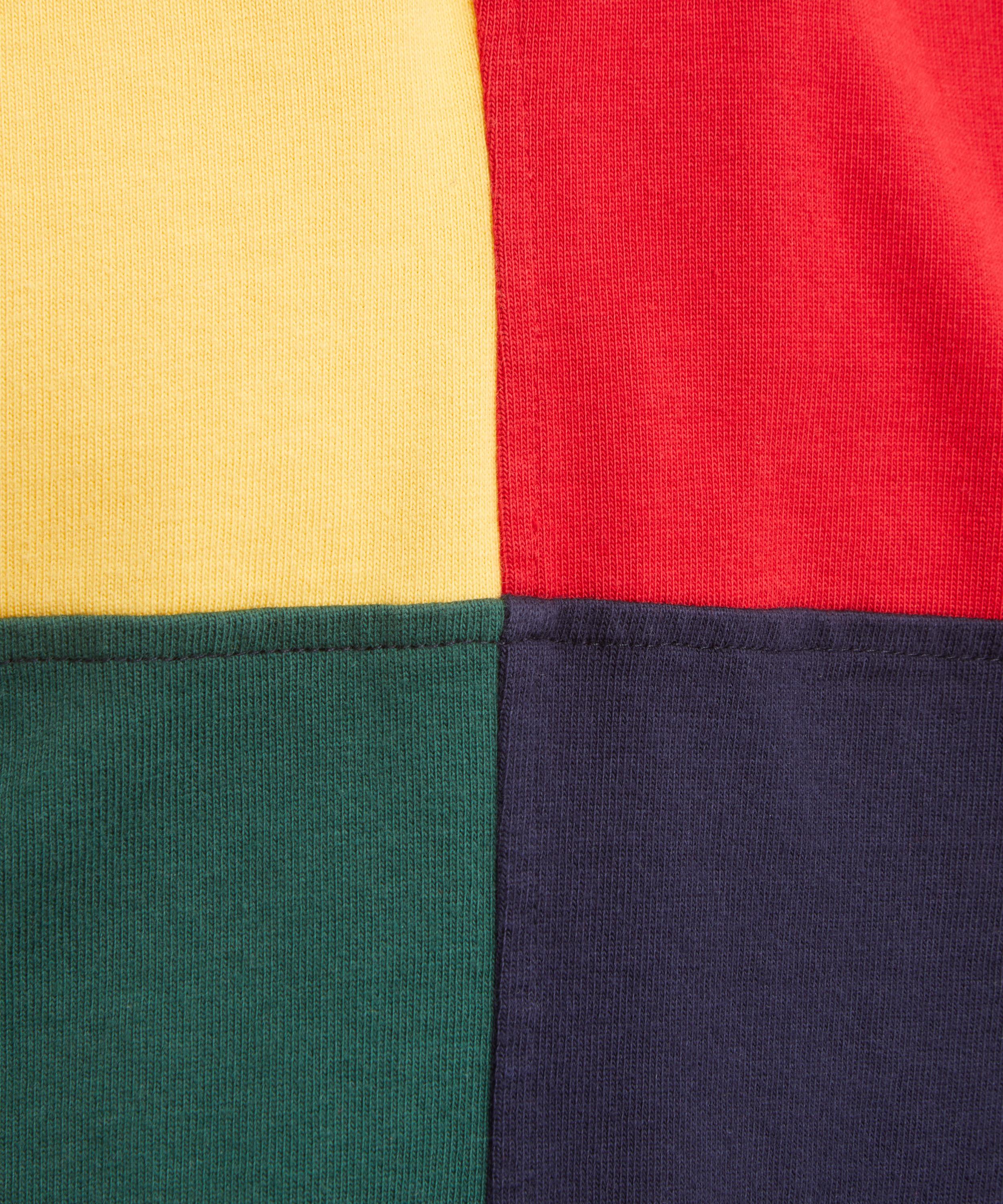 Drakes - Colourblock Multi Panelled Cotton Rugby Shirt image number 4
