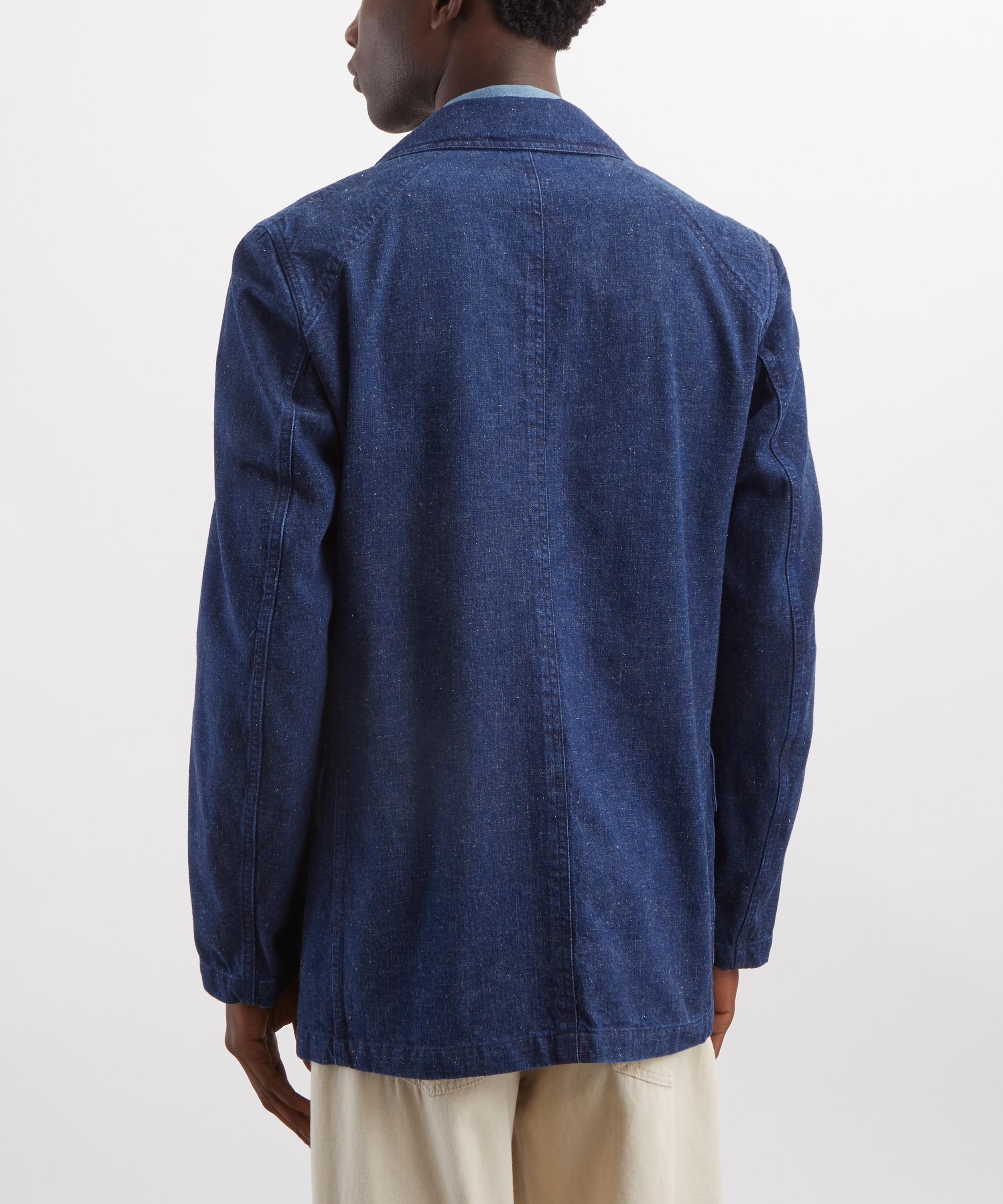 Drakes - Indigo Cotton-Linen Games Blazer Mk. I image number 3