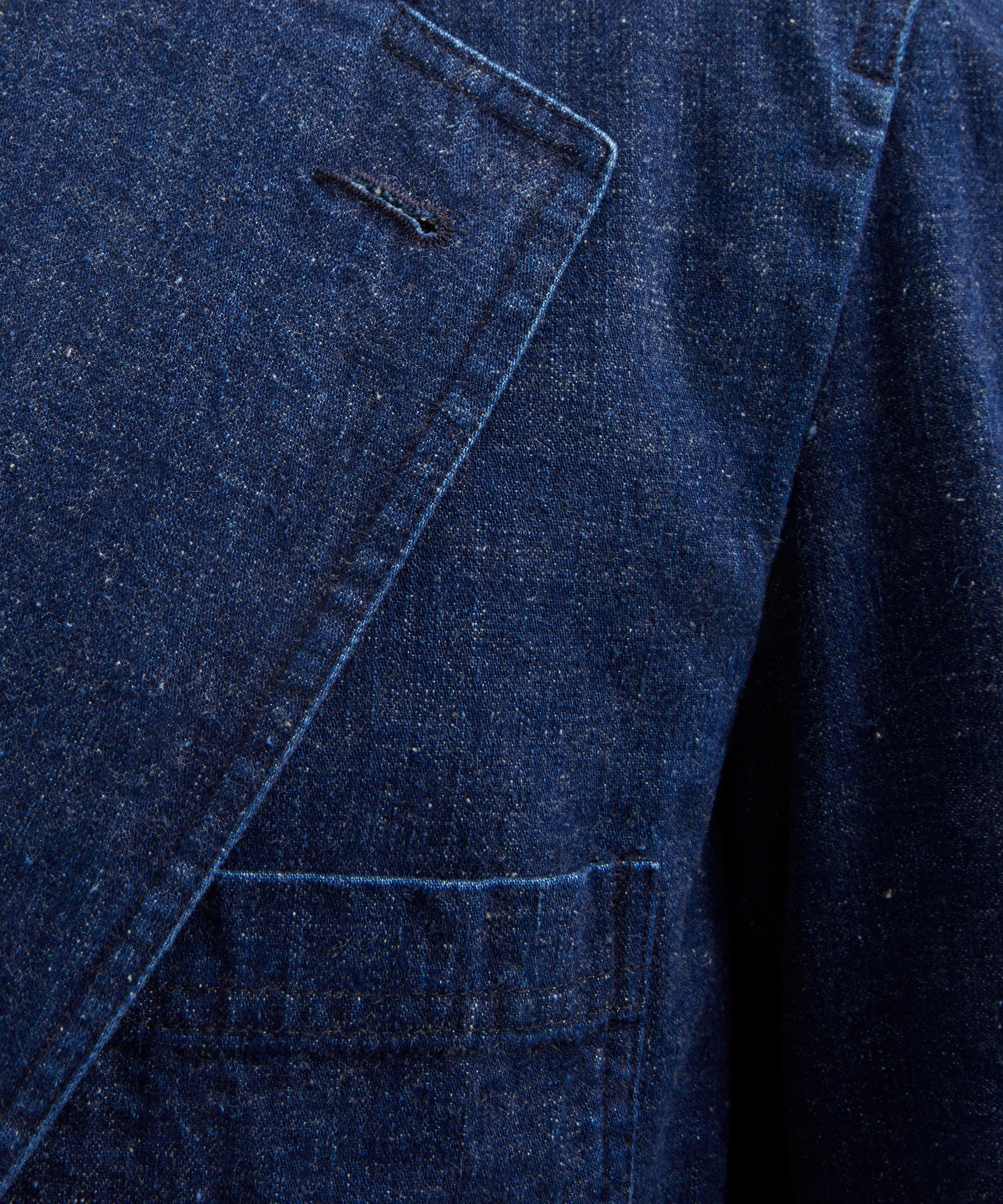 Drakes - Indigo Cotton-Linen Games Blazer Mk. I image number 4