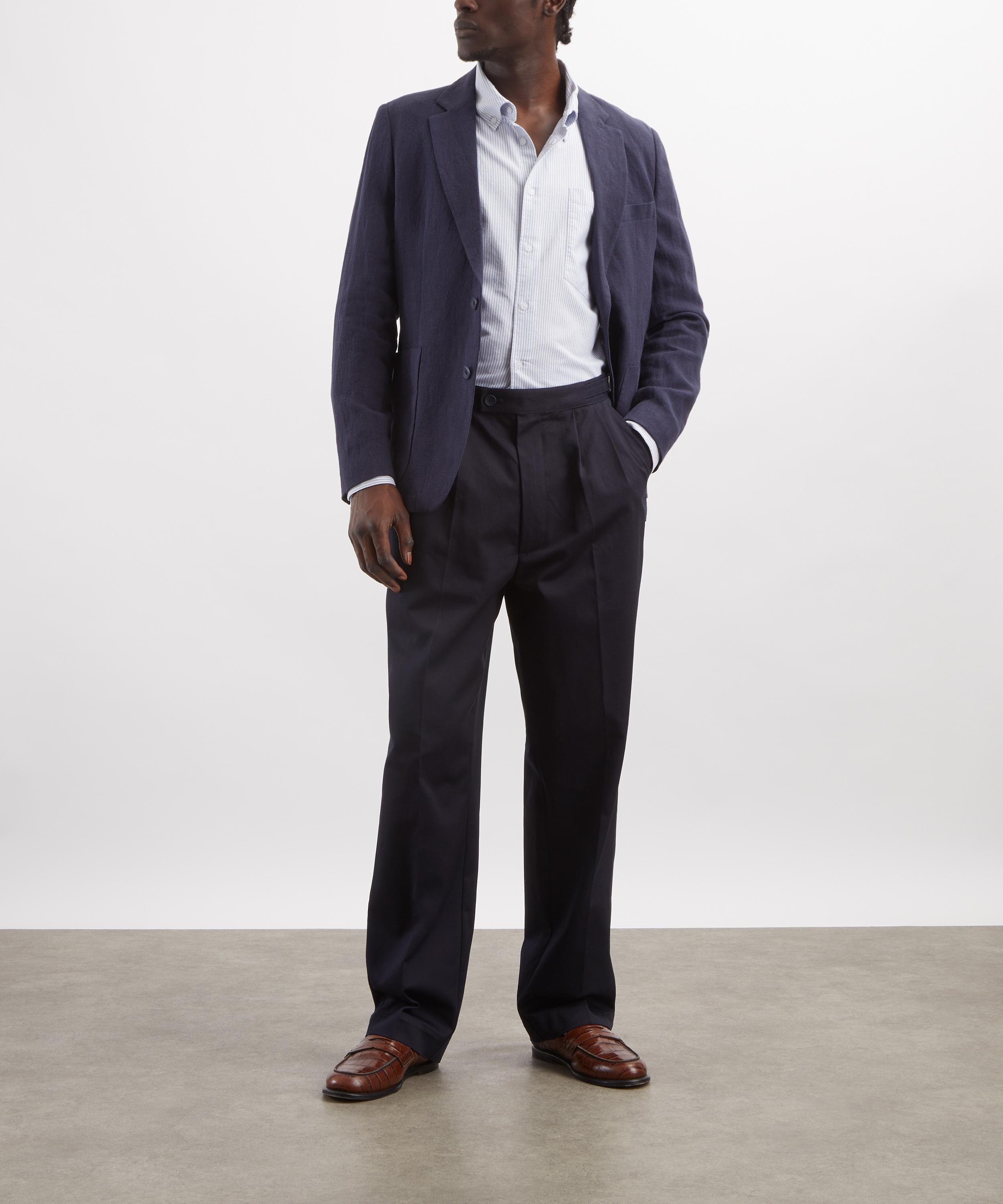Percival - Striped Cotton Oxford Shirt image number 1