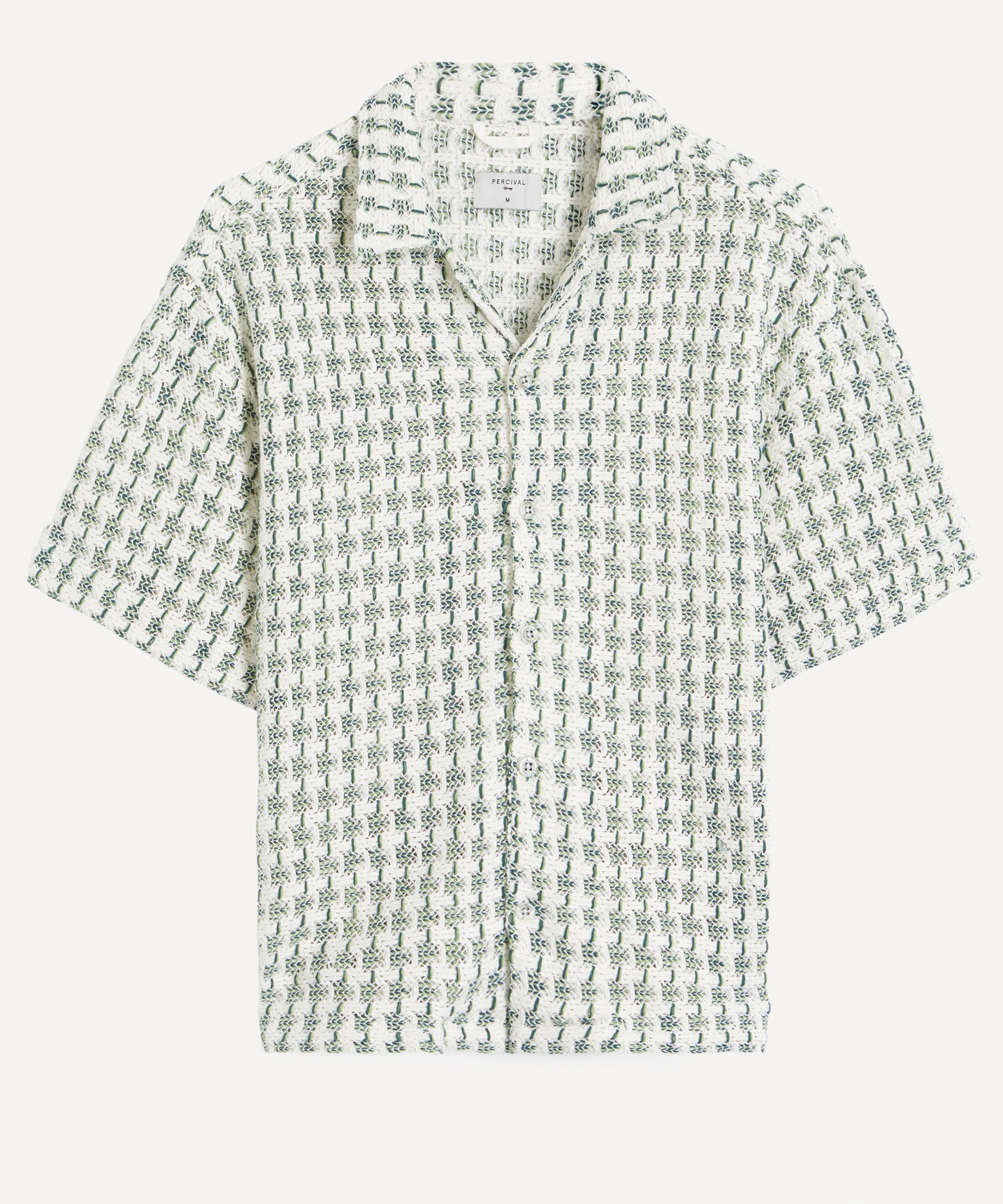 Percival - Freddie Crochet Boxy Short Sleeve Shirt