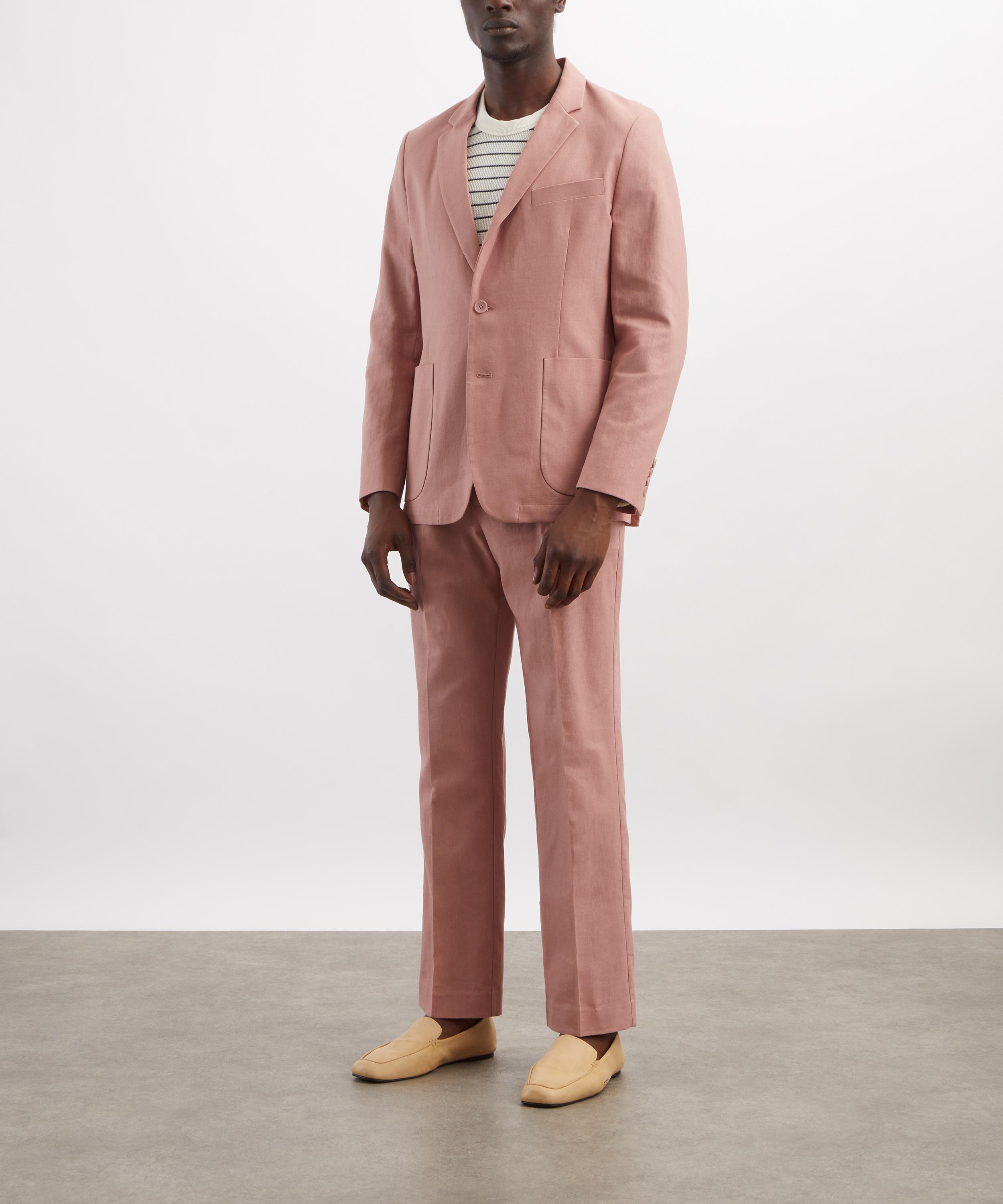 Percival - Mauve Tailored Linen Blazer image number 1