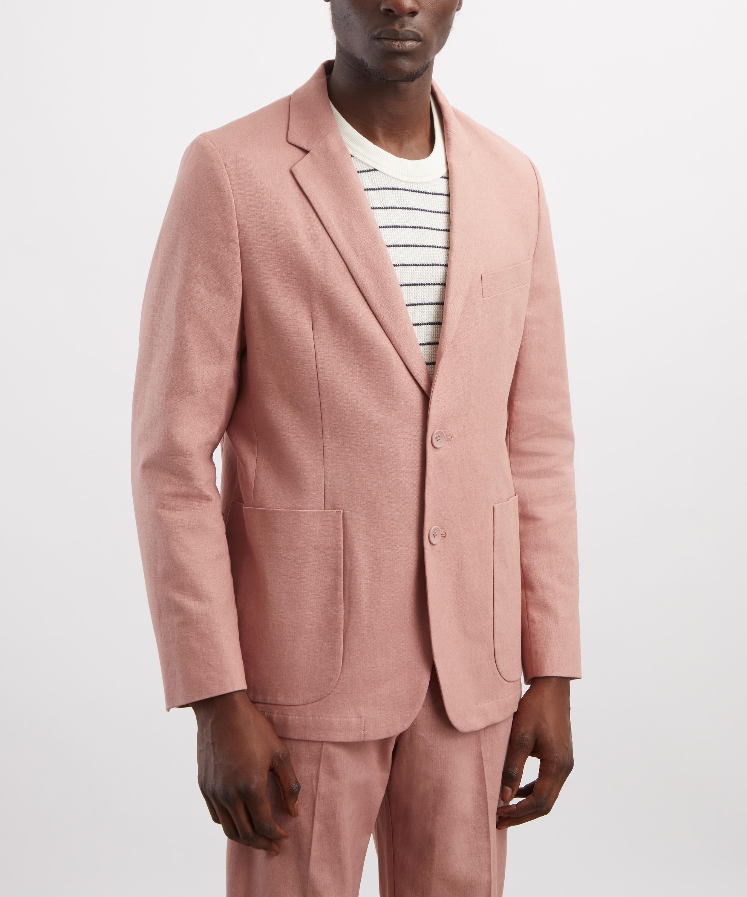 Percival - Mauve Tailored Linen Blazer image number 2