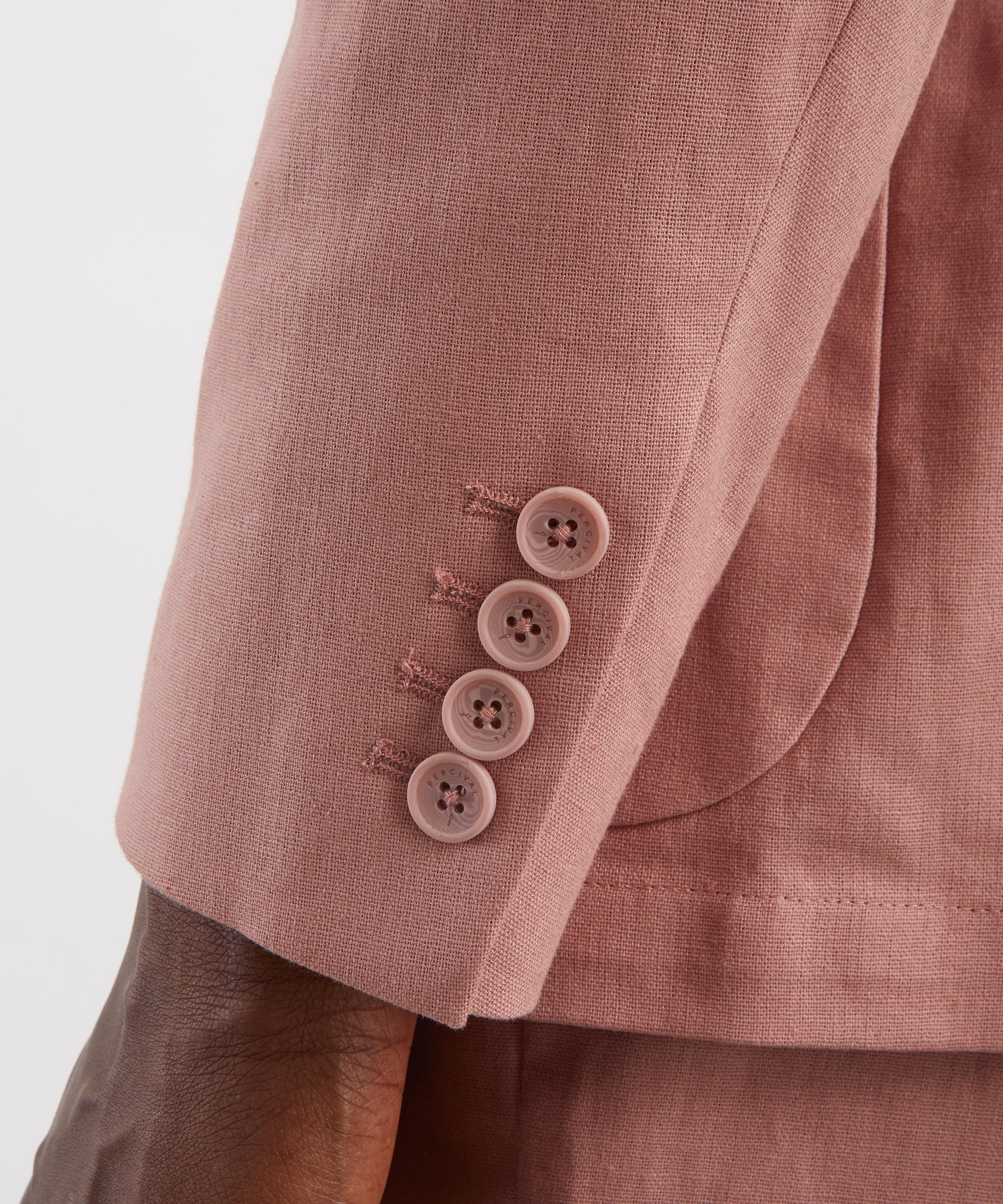 Percival - Mauve Tailored Linen Blazer image number 4