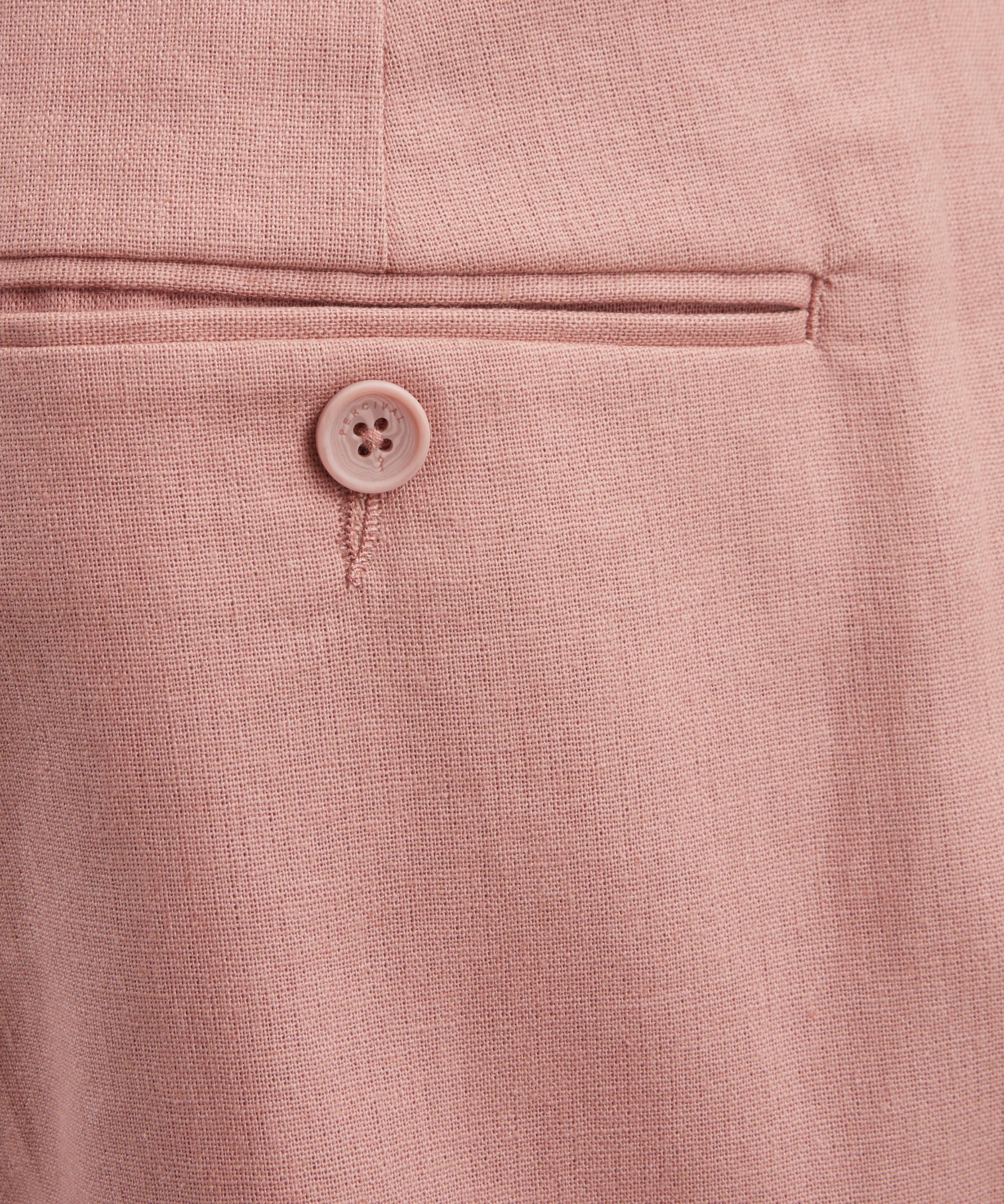 Percival - Mauve Tailored Linen Trousers image number 4