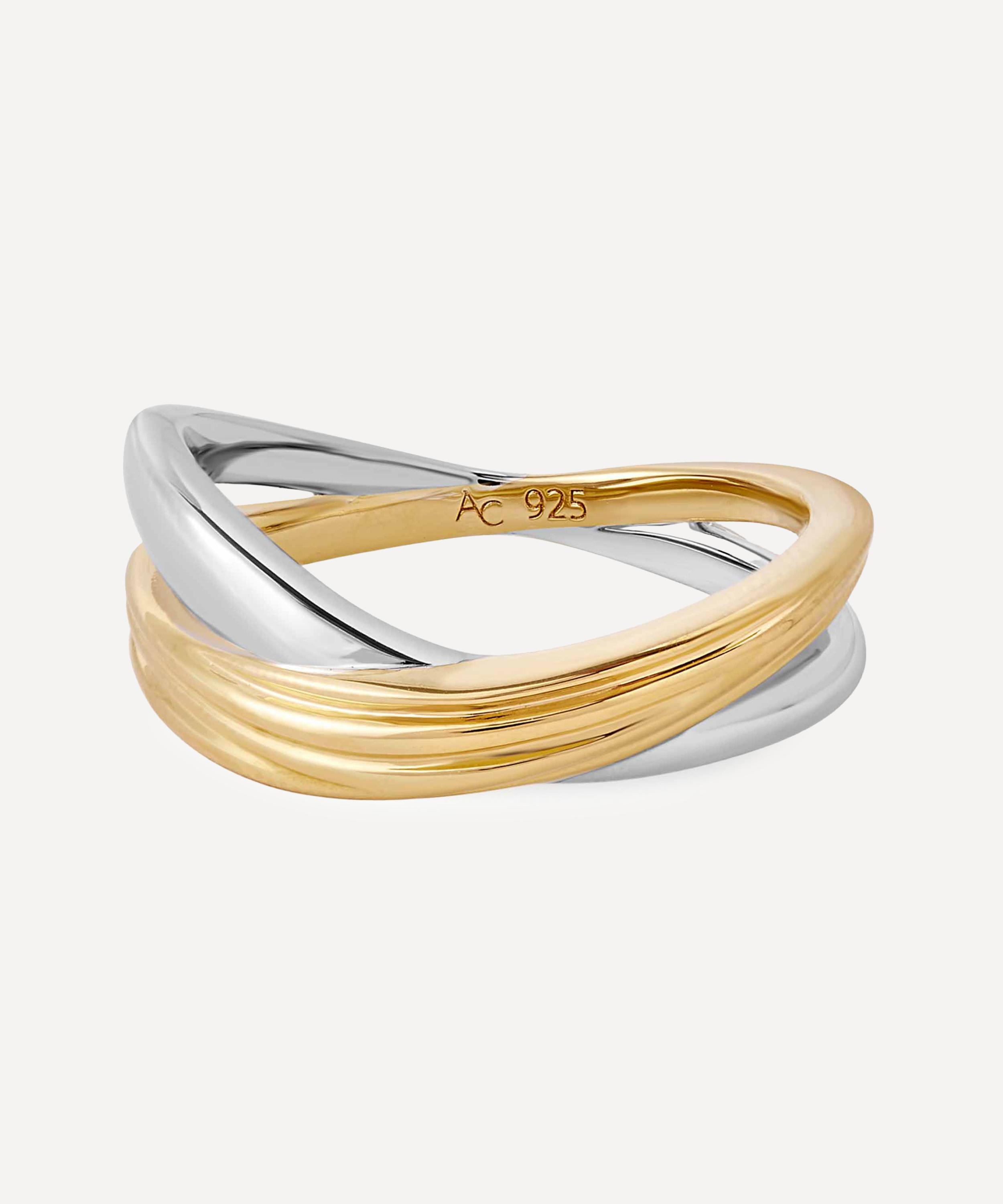 Astley Clarke - Mixed Metal Aurora Weave Ring