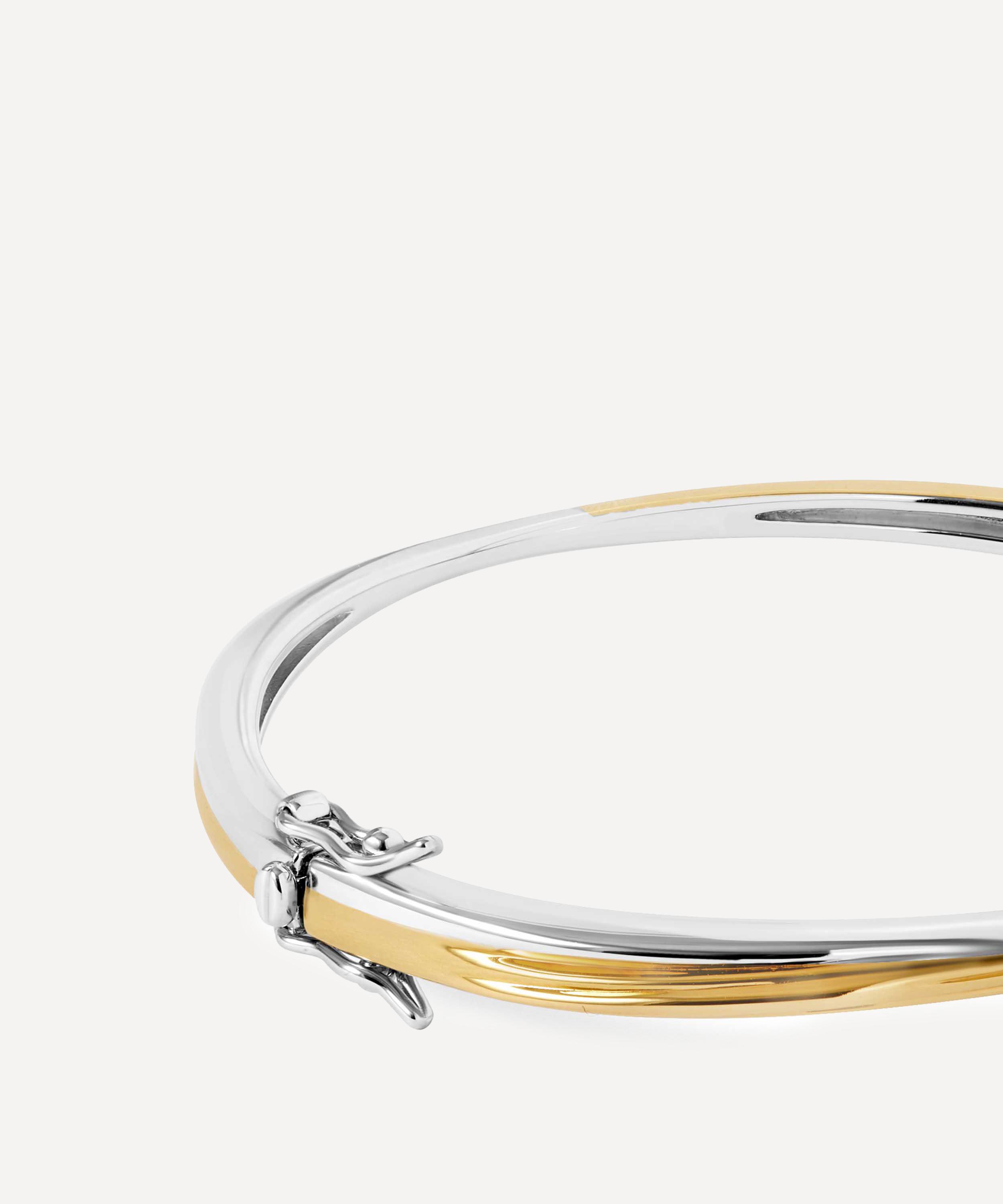 Astley Clarke - Mixed Metal Aurora Weave Bangle Bracelet image number 4