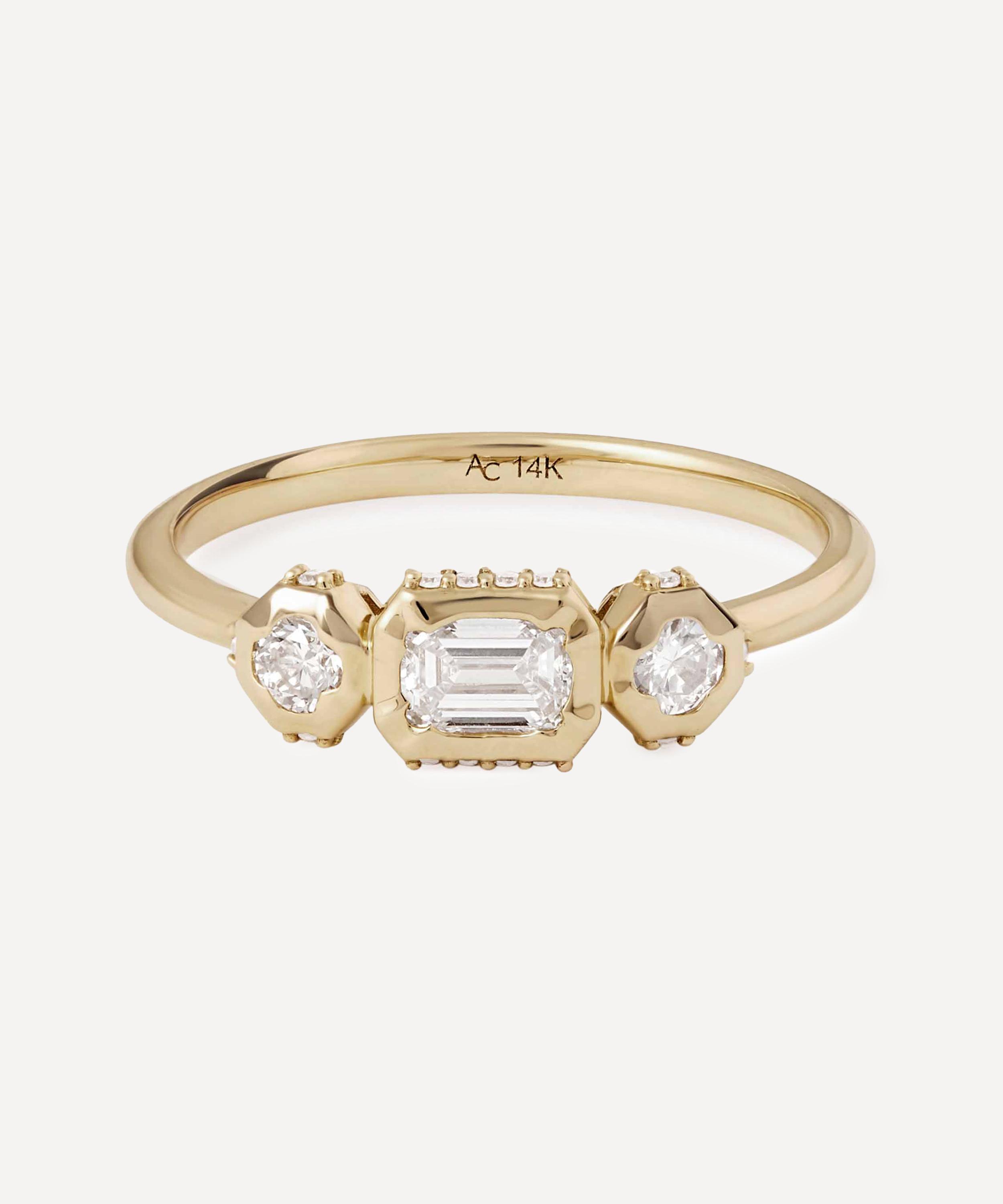 Astley Clarke - 14ct Gold Trilogy Diamond Ring