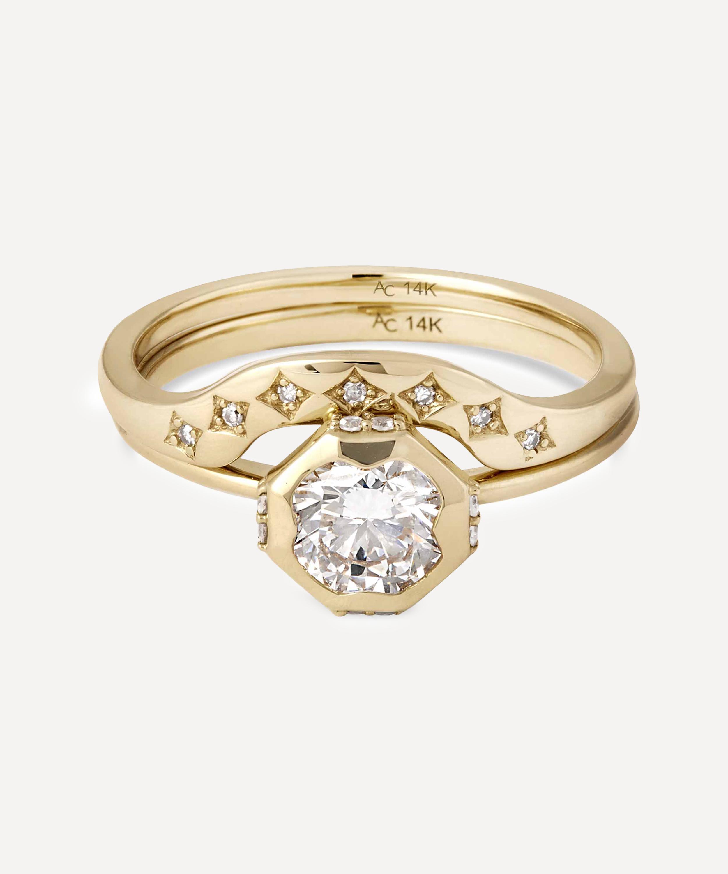 Astley Clarke - 14ct Gold Diamond Solitaire Ring image number 4